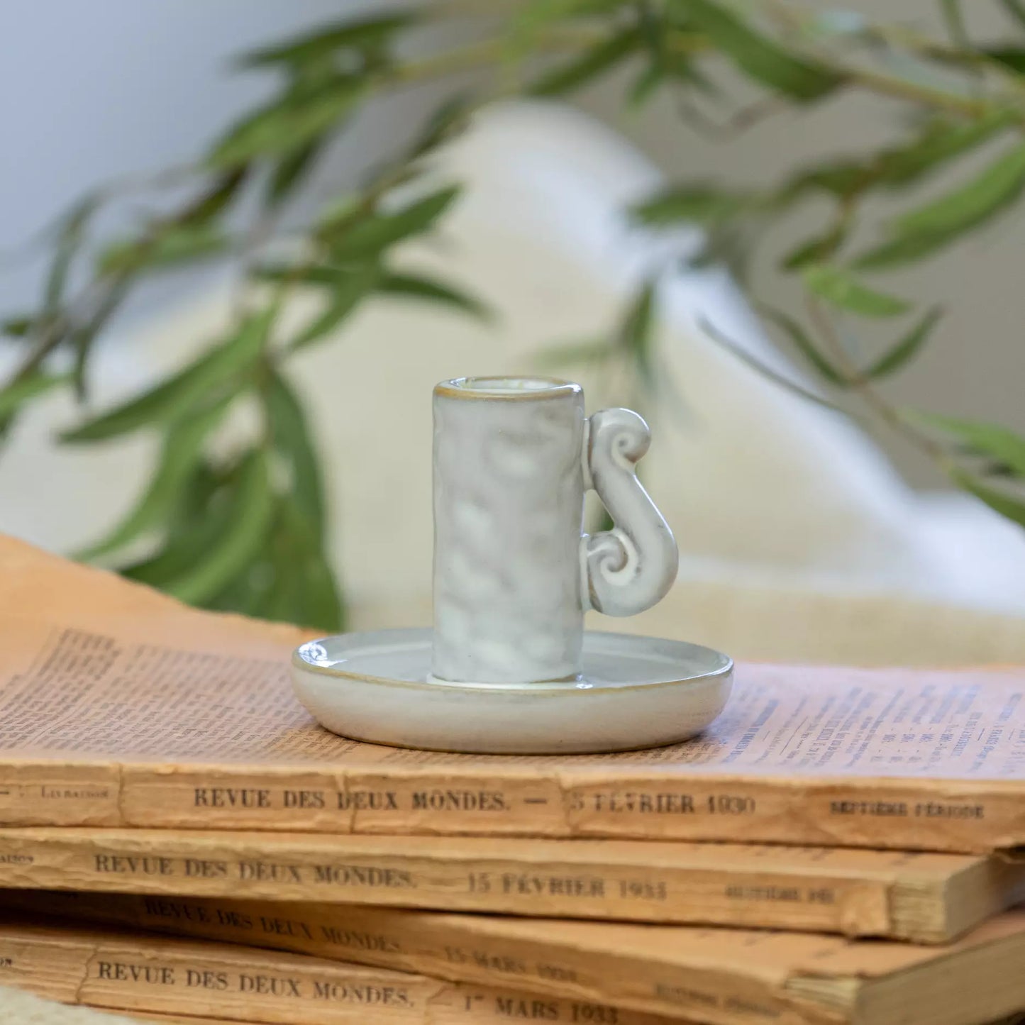 Ceramic Candle Holder Gaverne Mizzle | Candlestick Holder