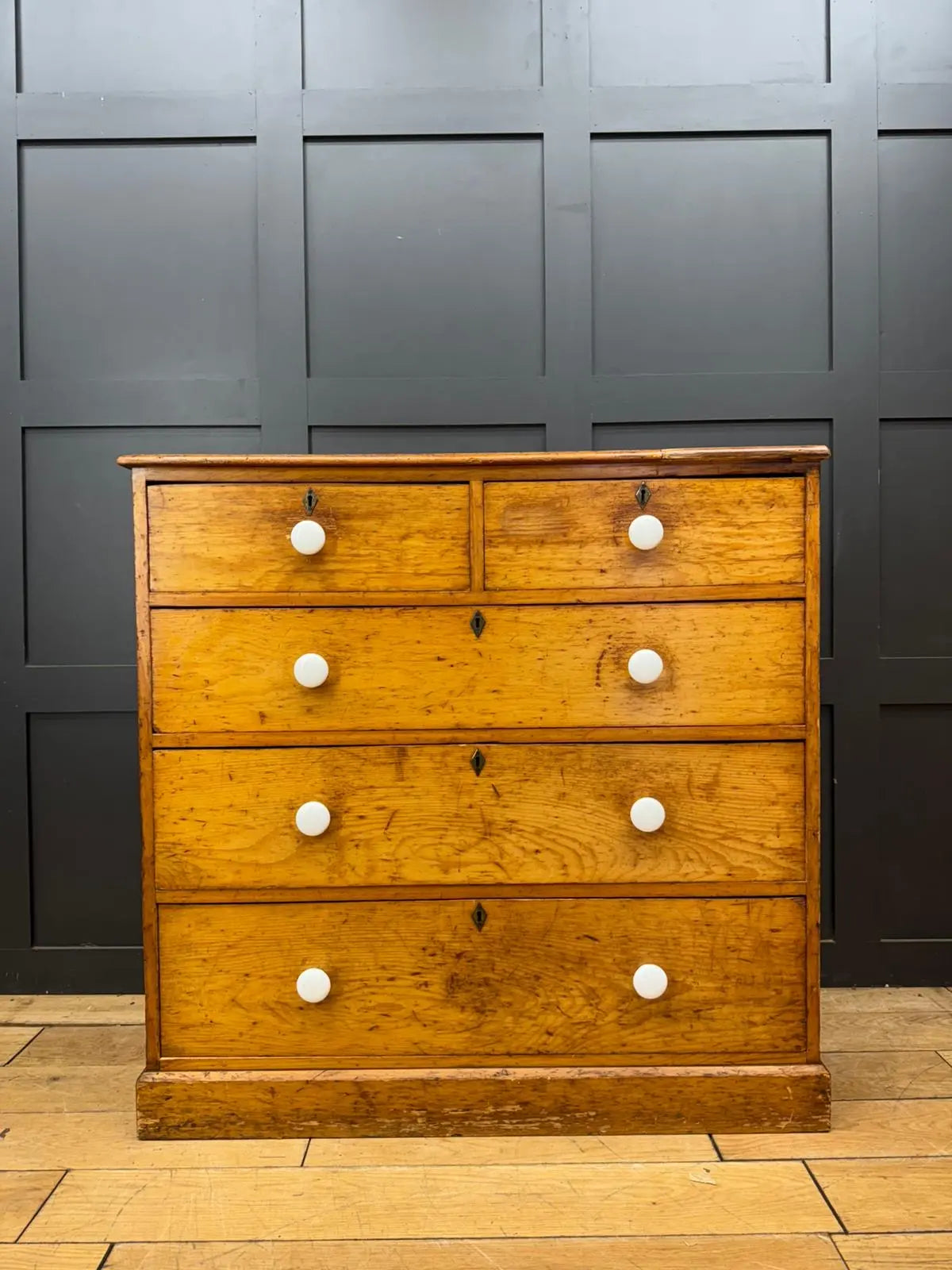 Antique Pine Chest of Drawers Victorian Country House Storage