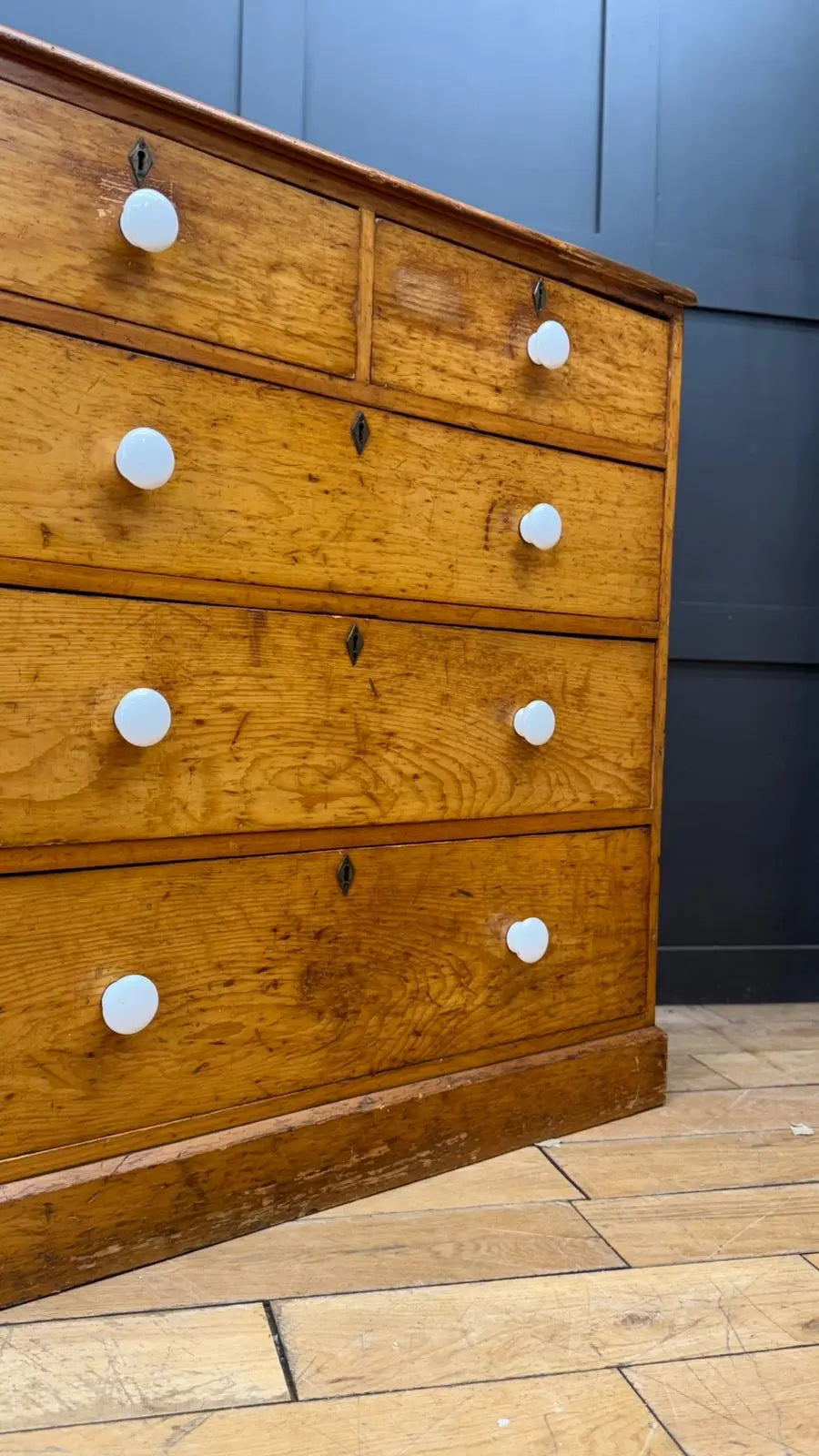 Antique Pine Chest of Drawers Victorian Country House Storage