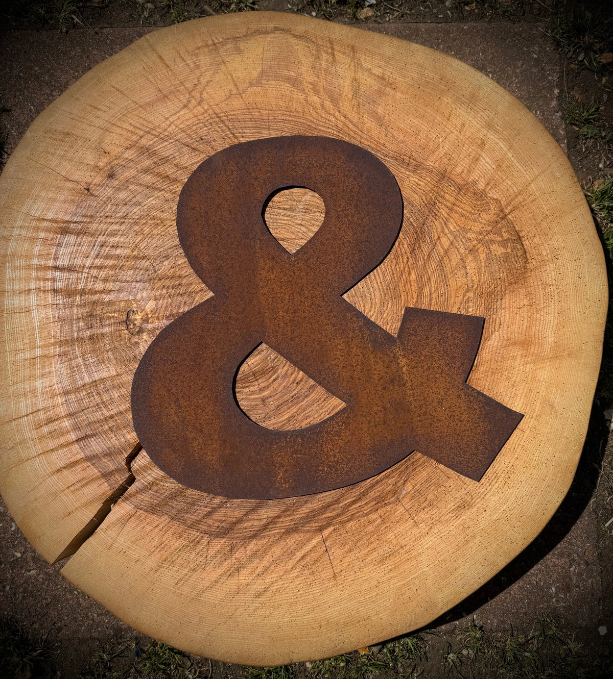 12″ Rusty Fat Font Metal Letters For The Home And Garden A–Z & 0–9