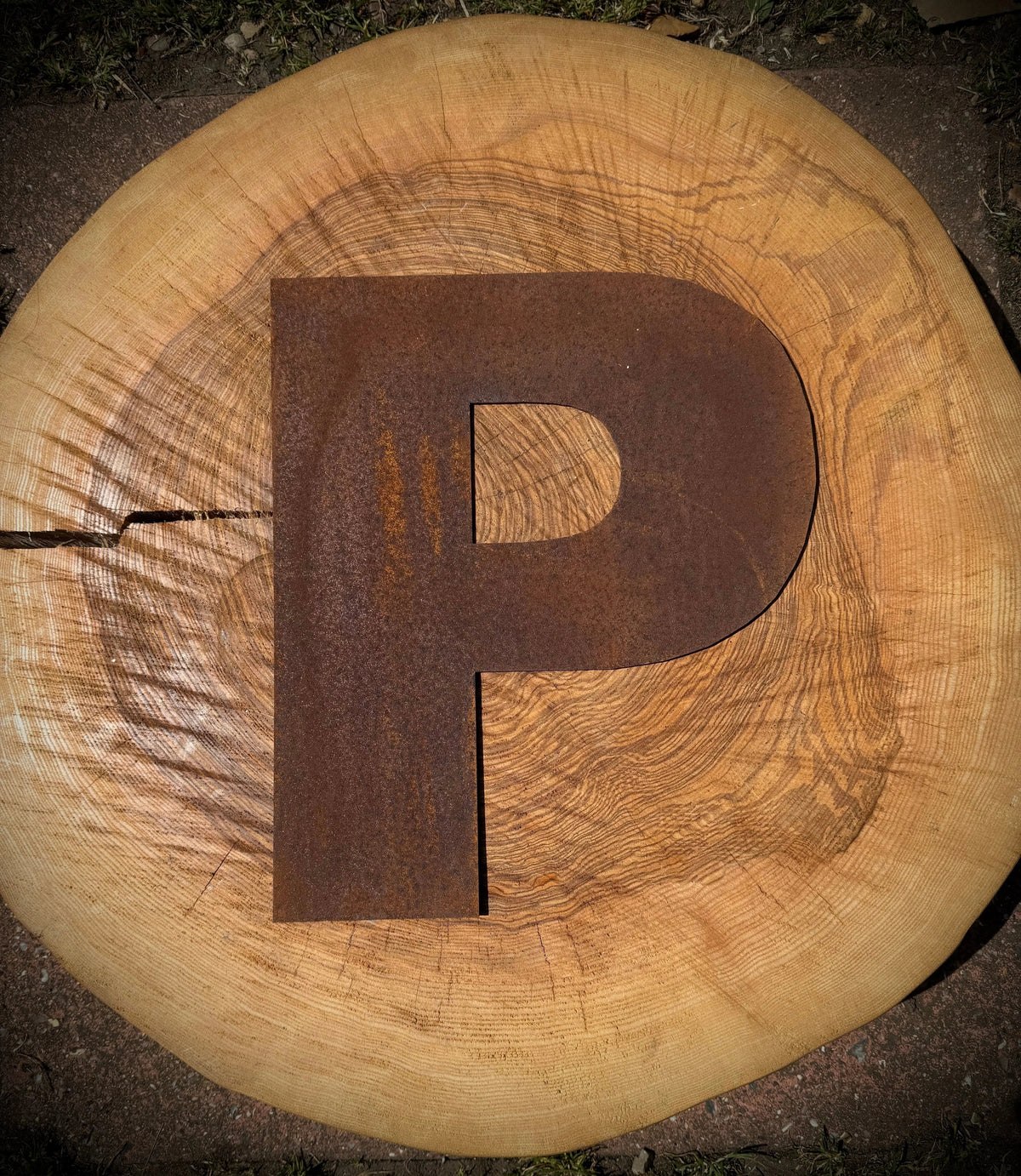 12″ Rusty Fat Font Metal Letters For The Home And Garden A–Z & 0–9