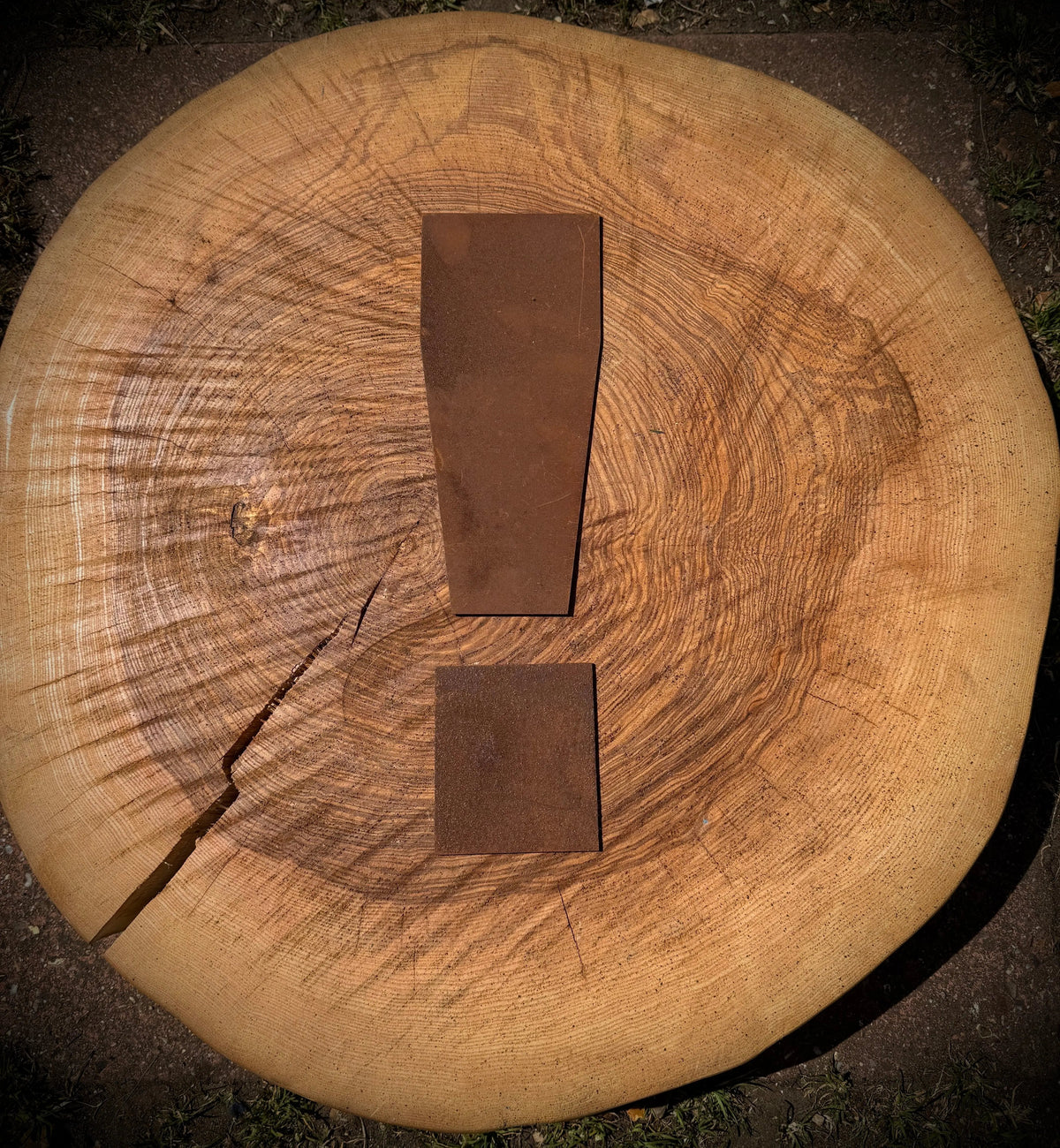 12″ Rusty Fat Font Metal Letters For The Home And Garden A–Z & 0–9