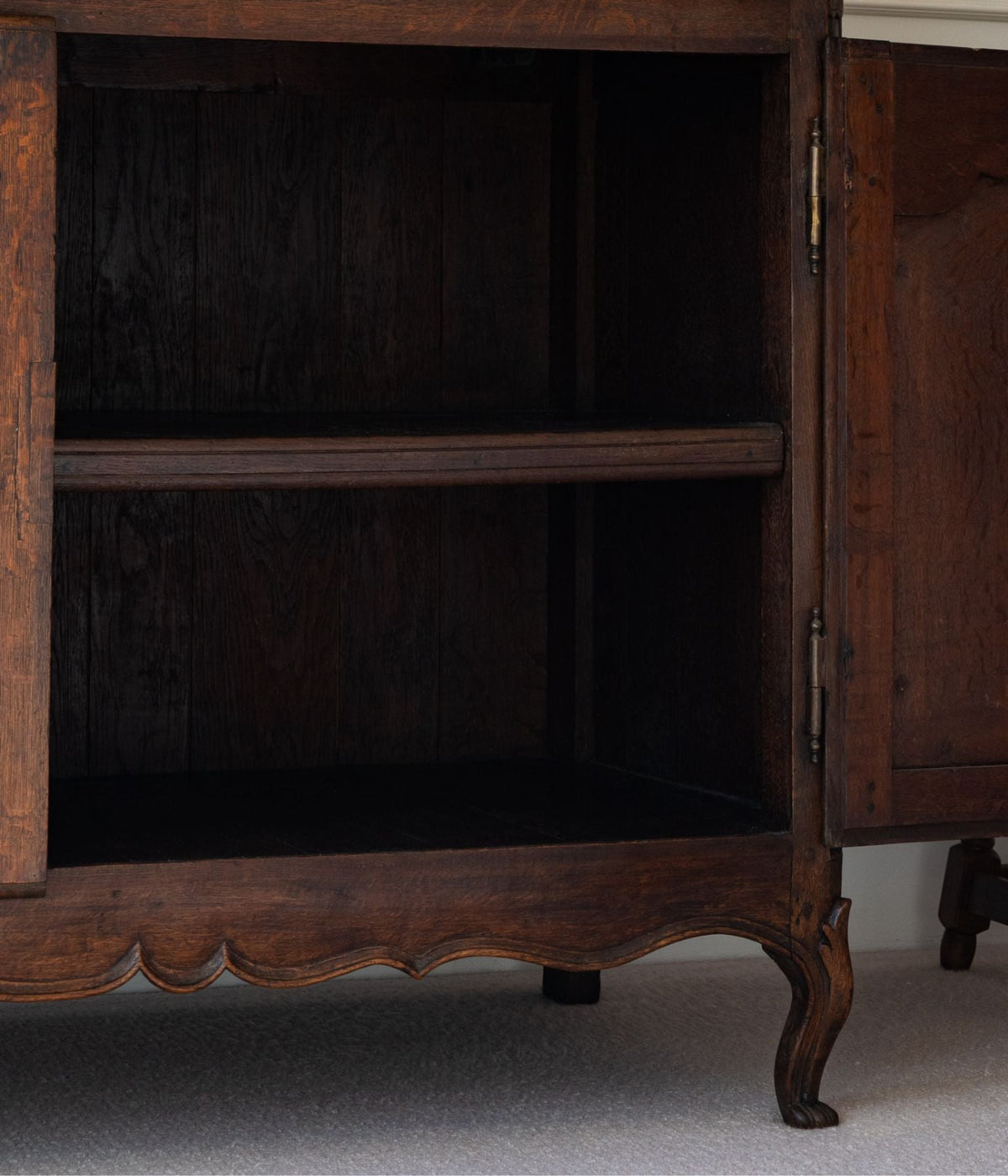 French Oak Buffet à Deux Corps, Louis XV Period