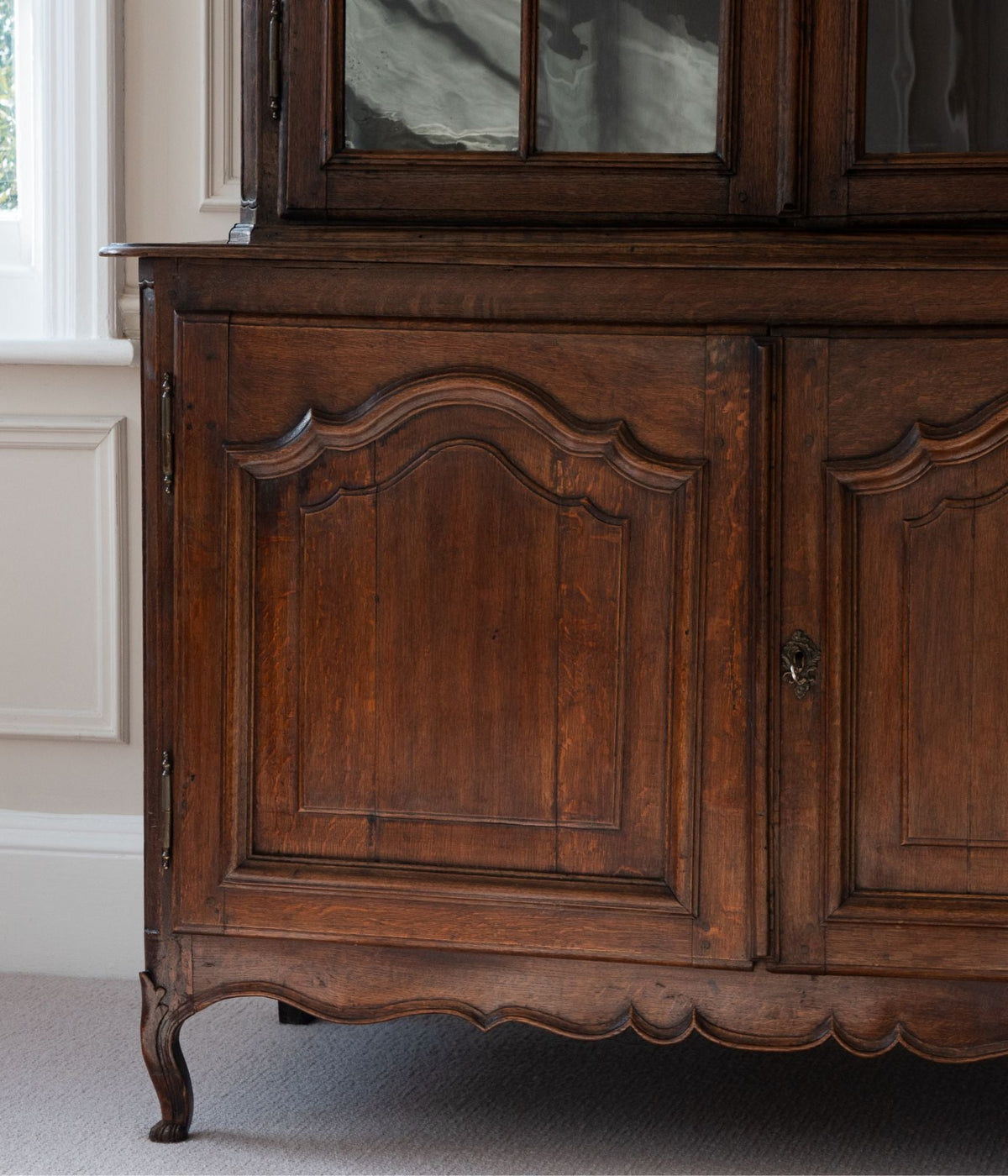 French Oak Buffet à Deux Corps, Louis XV Period
