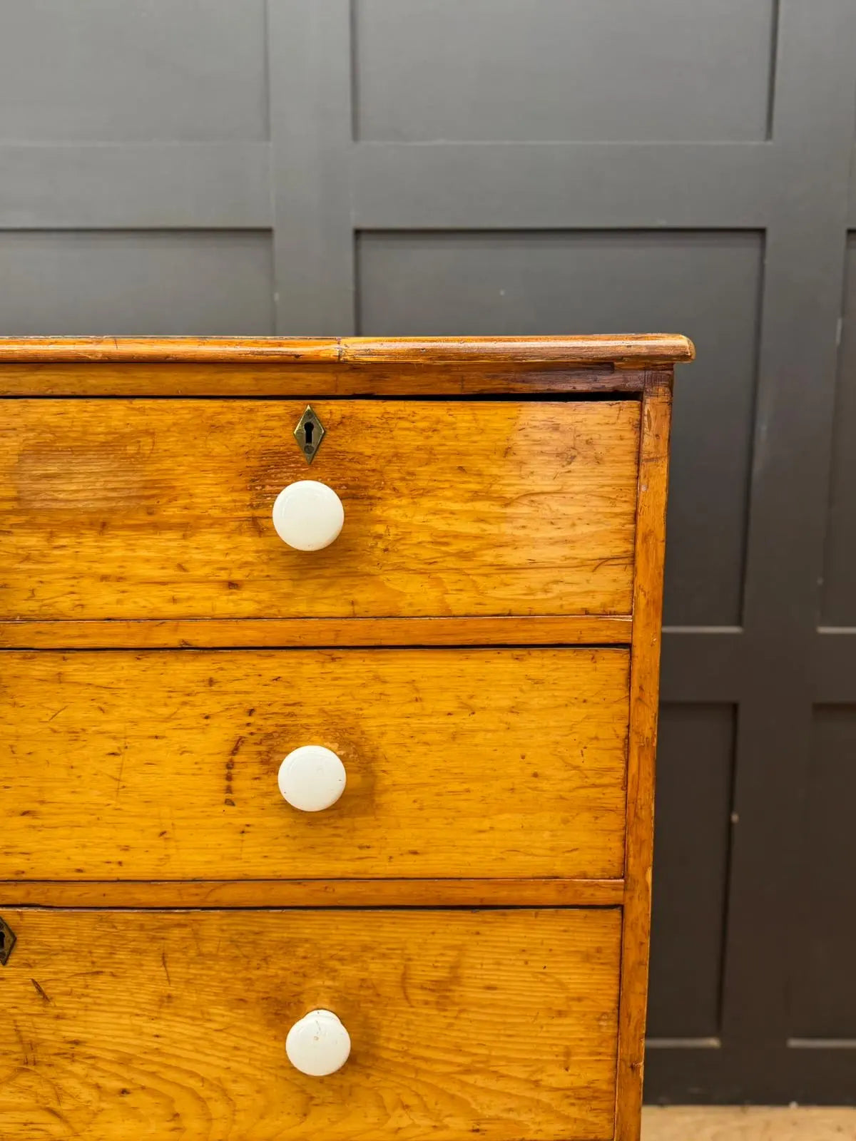 Antique Pine Chest of Drawers Victorian Country House Storage