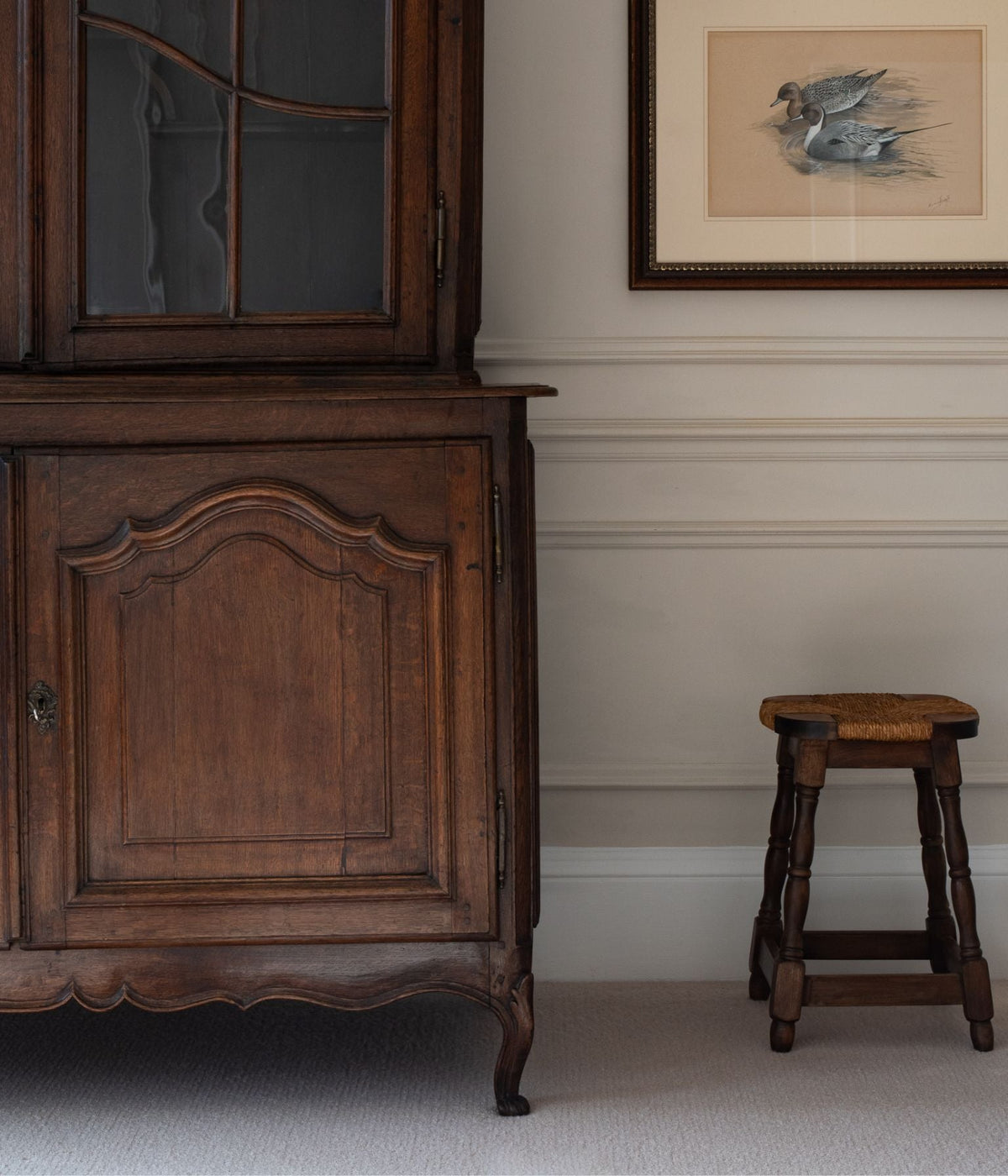 French Oak Buffet à Deux Corps, Louis XV Period