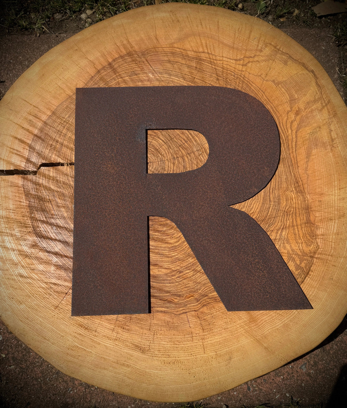 12″ Rusty Fat Font Metal Letters For The Home And Garden A–Z & 0–9