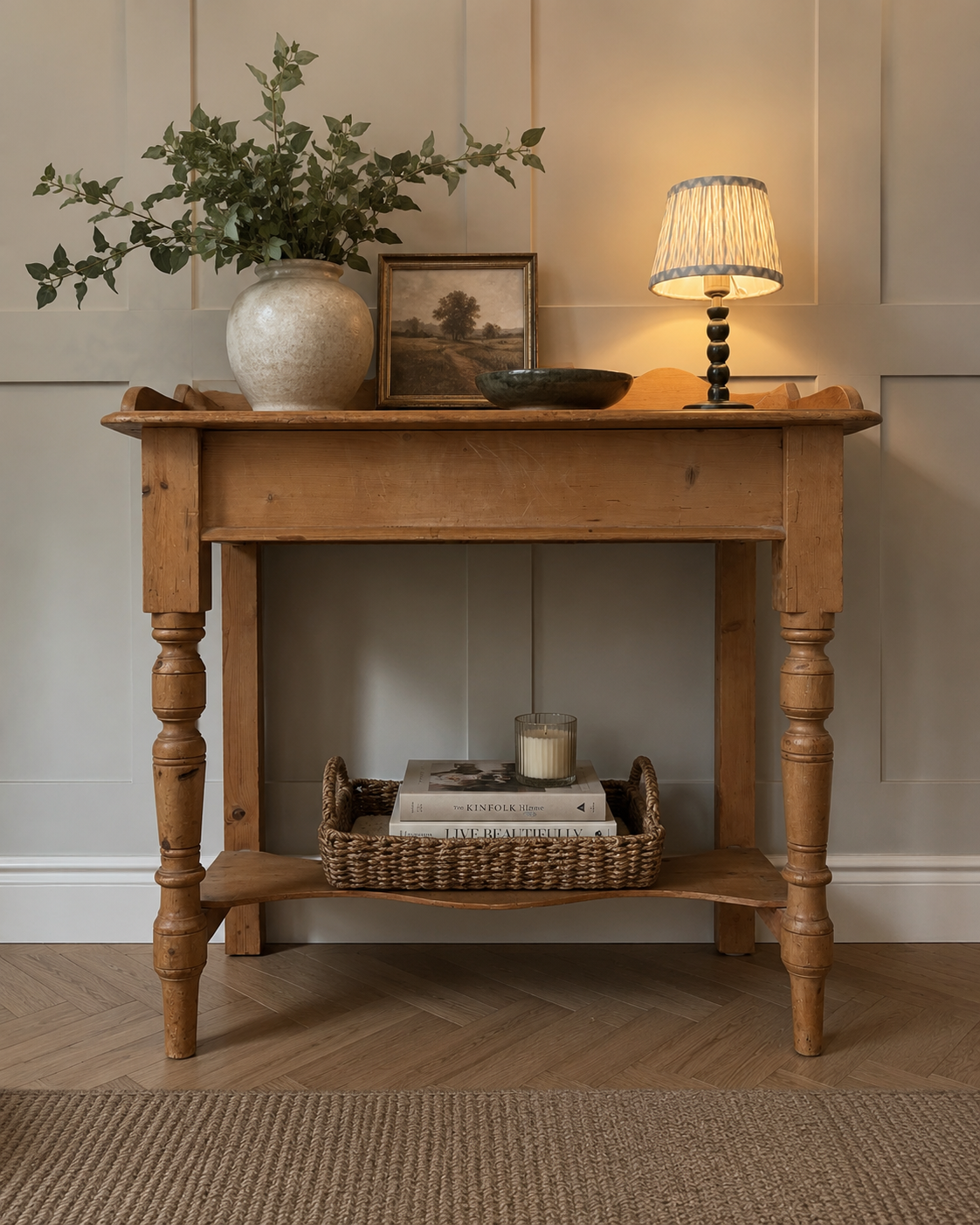 Antique Pine Hall Table | Washstand