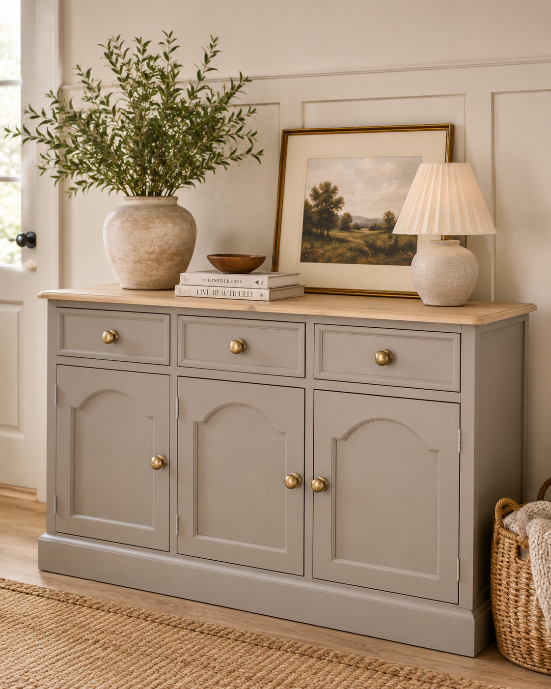 Painted Pine Sideboard
