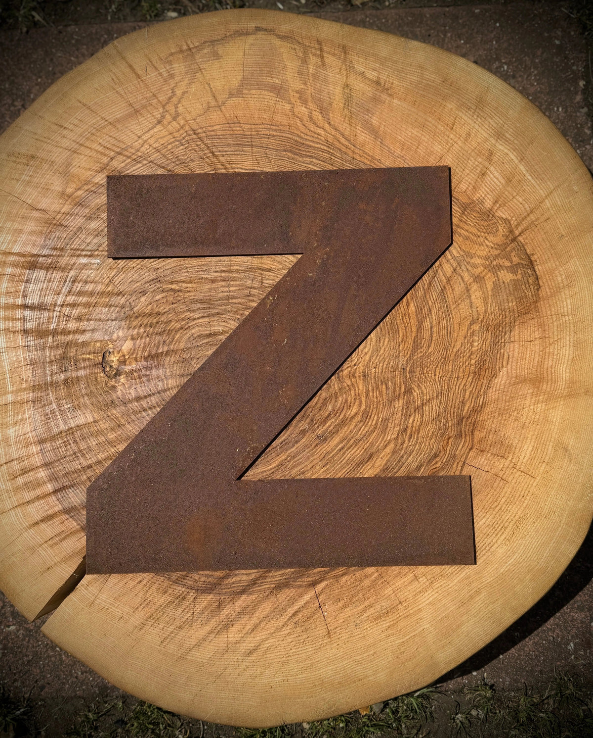 12″ Rusty Fat Font Metal Letters For The Home And Garden A–Z & 0–9