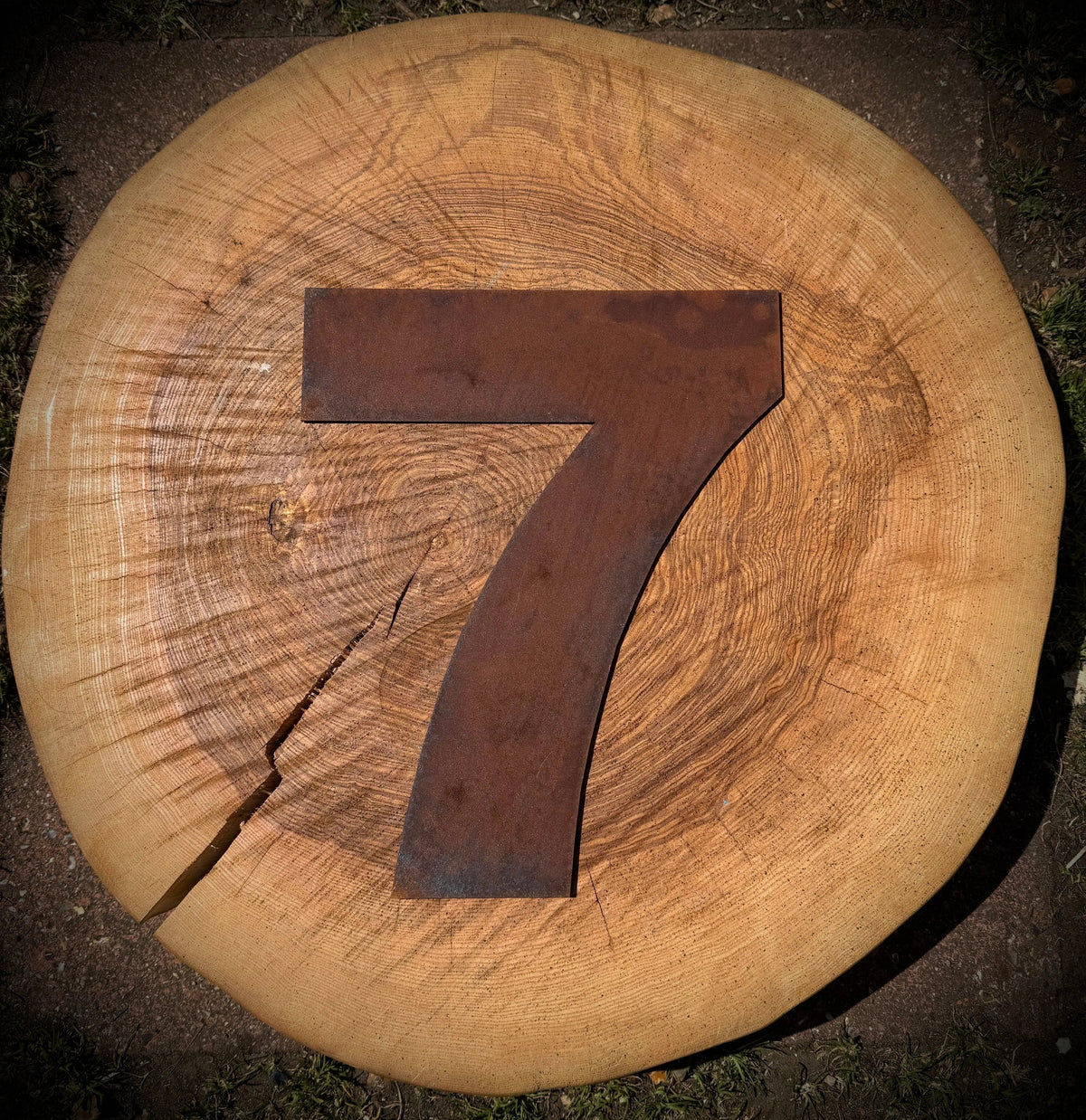 12″ Rusty Fat Font Metal Letters For The Home And Garden A–Z & 0–9