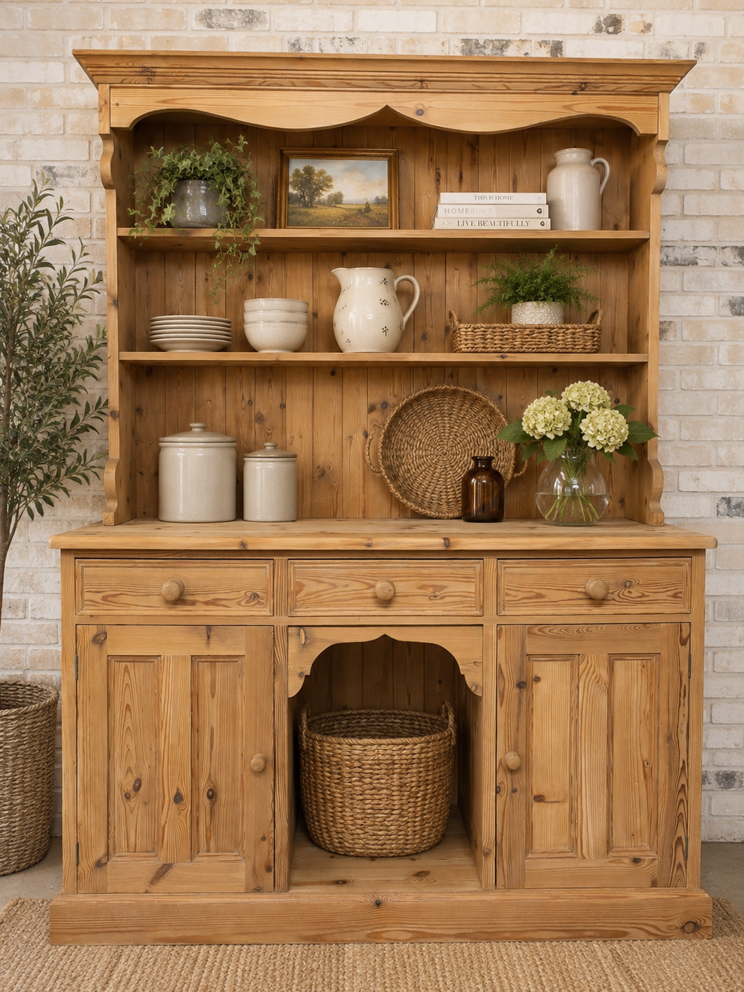 Restored Rustic Farmhouse Dresser