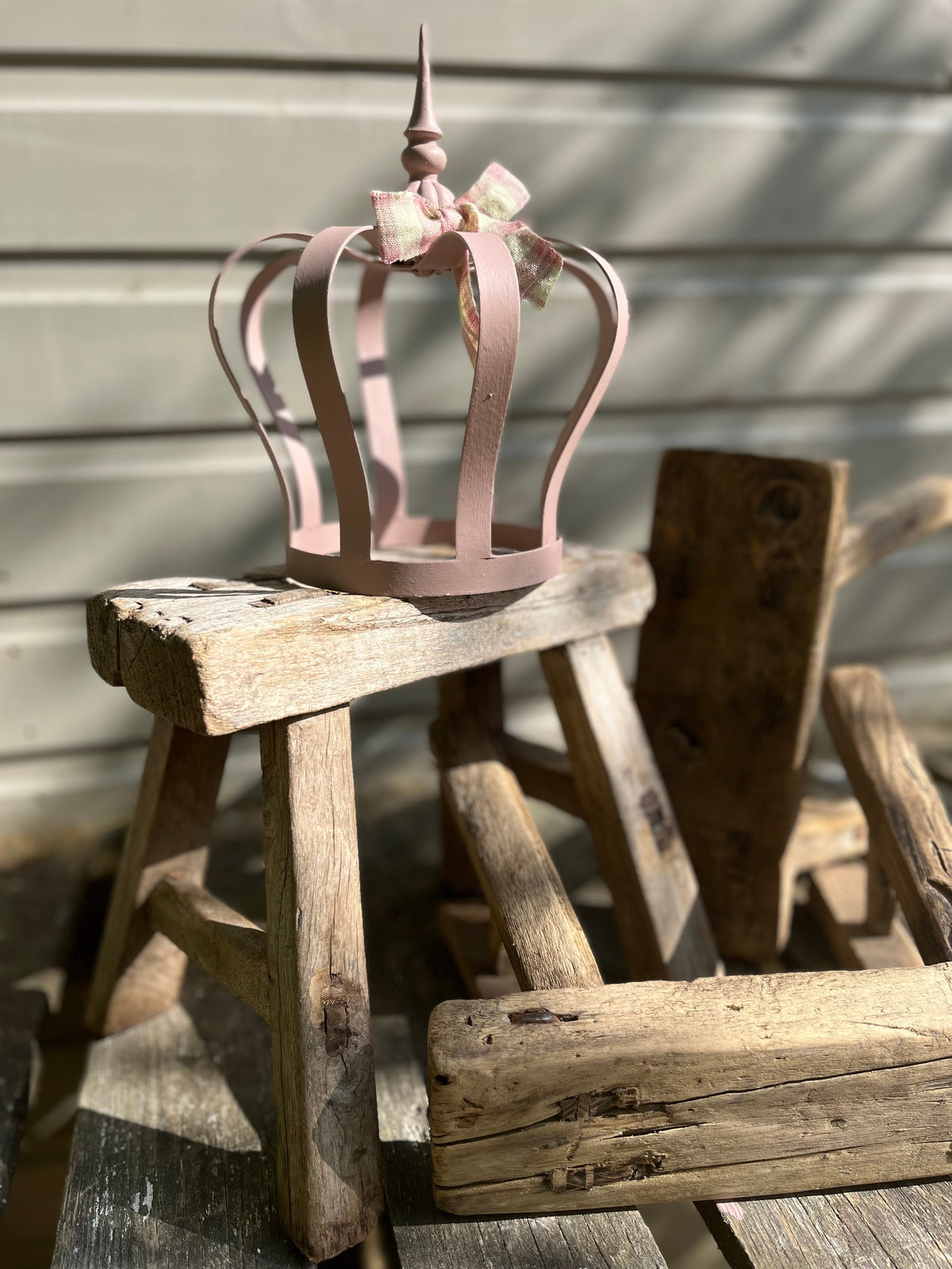 Mini Elm stools