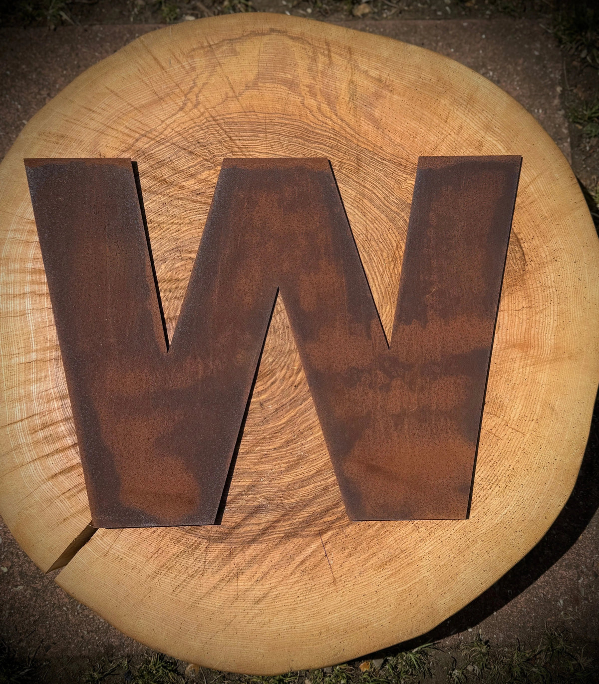 12″ Rusty Fat Font Metal Letters For The Home And Garden A–Z & 0–9