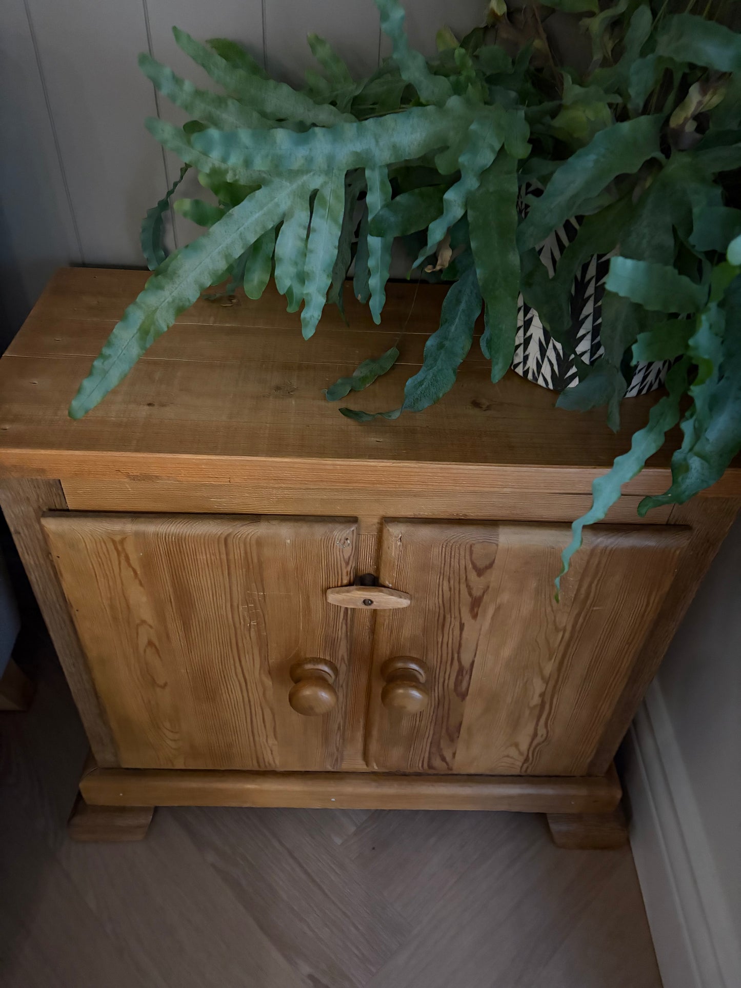 Vintage Stripped Pine Cupboard — Honest, Chunky, and Full of Charm
