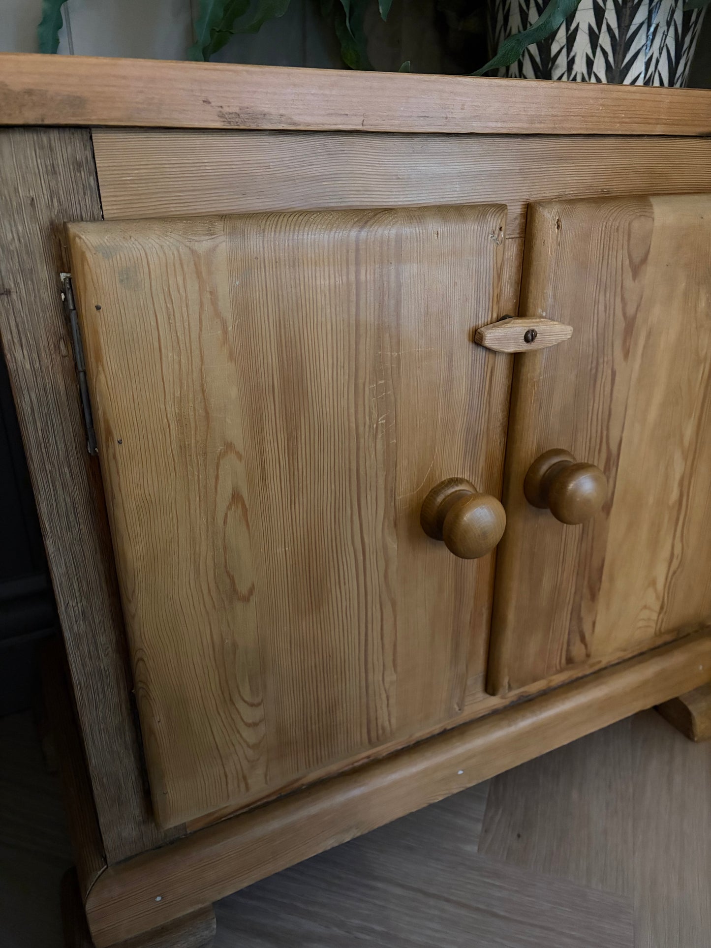Vintage Stripped Pine Cupboard — Honest, Chunky, and Full of Charm