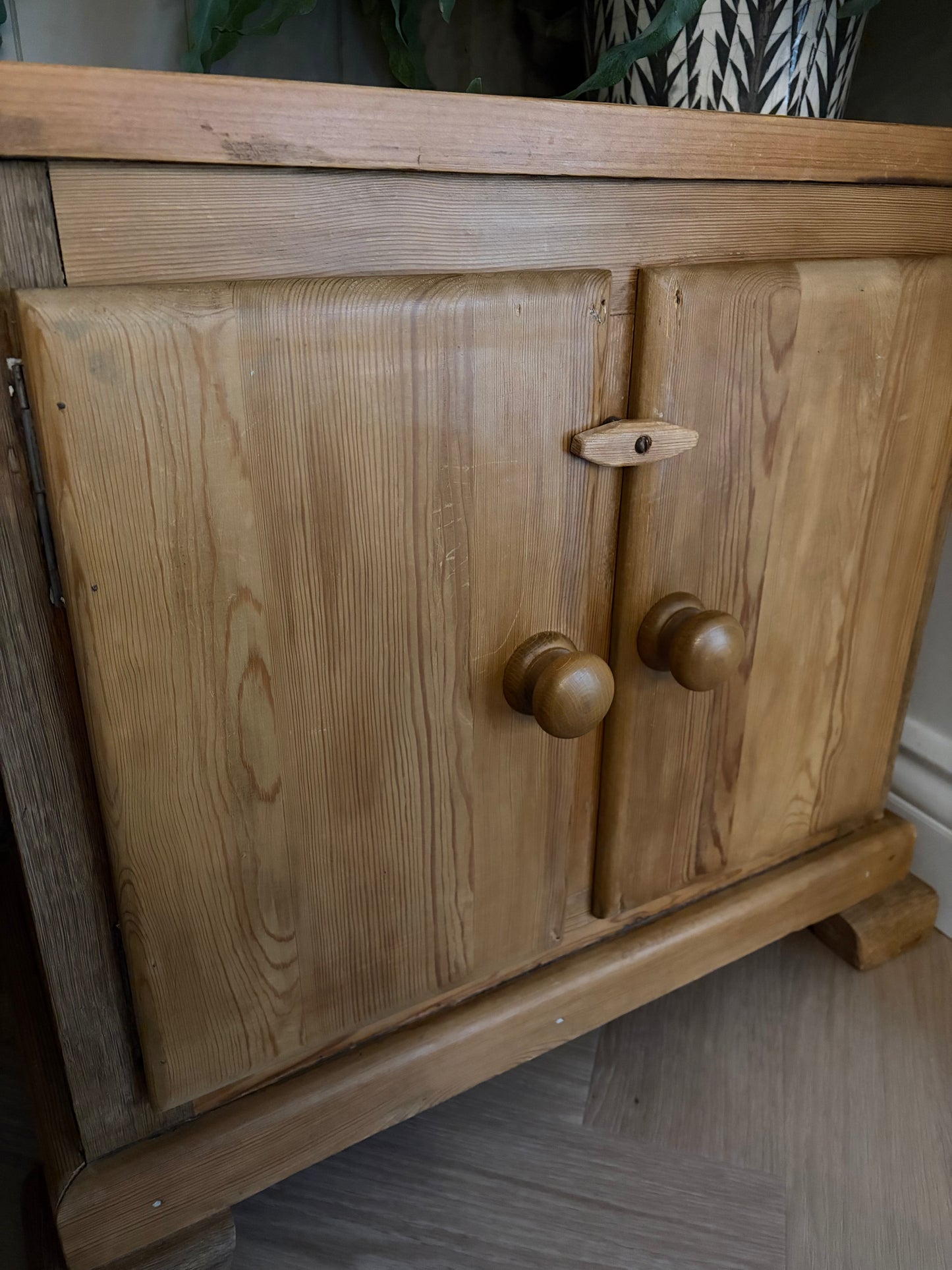Vintage Stripped Pine Cupboard — Honest, Chunky, and Full of Charm