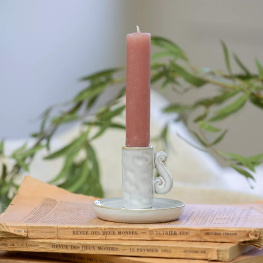 Ceramic Candle Holder Gaverne Mizzle | Candlestick Holder