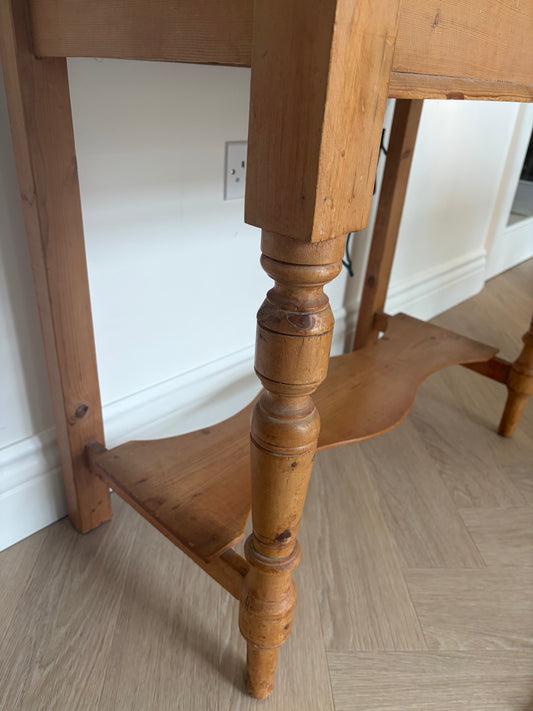 Antique Pine Hall Table | Washstand