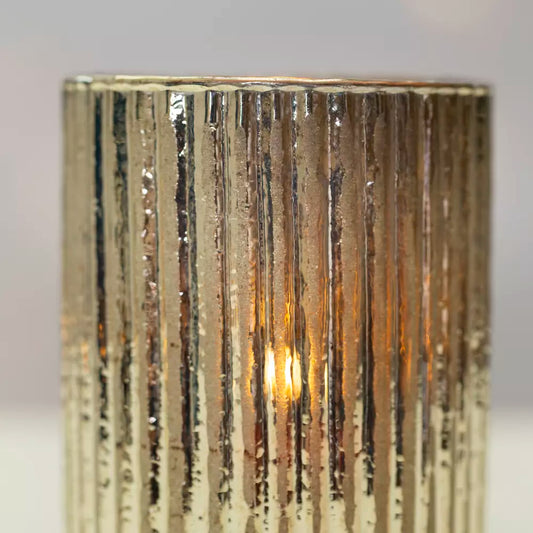Ribbed Votive Silver