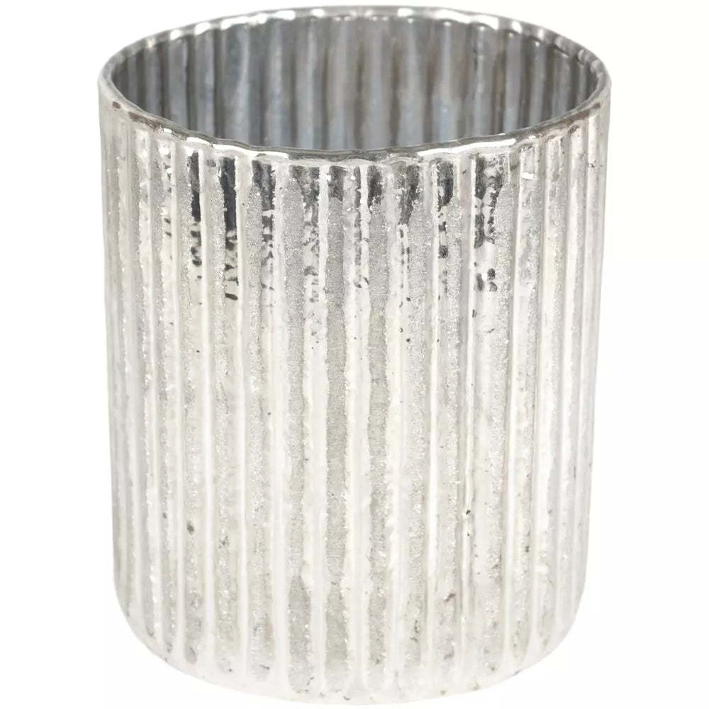 Ribbed Votive Silver