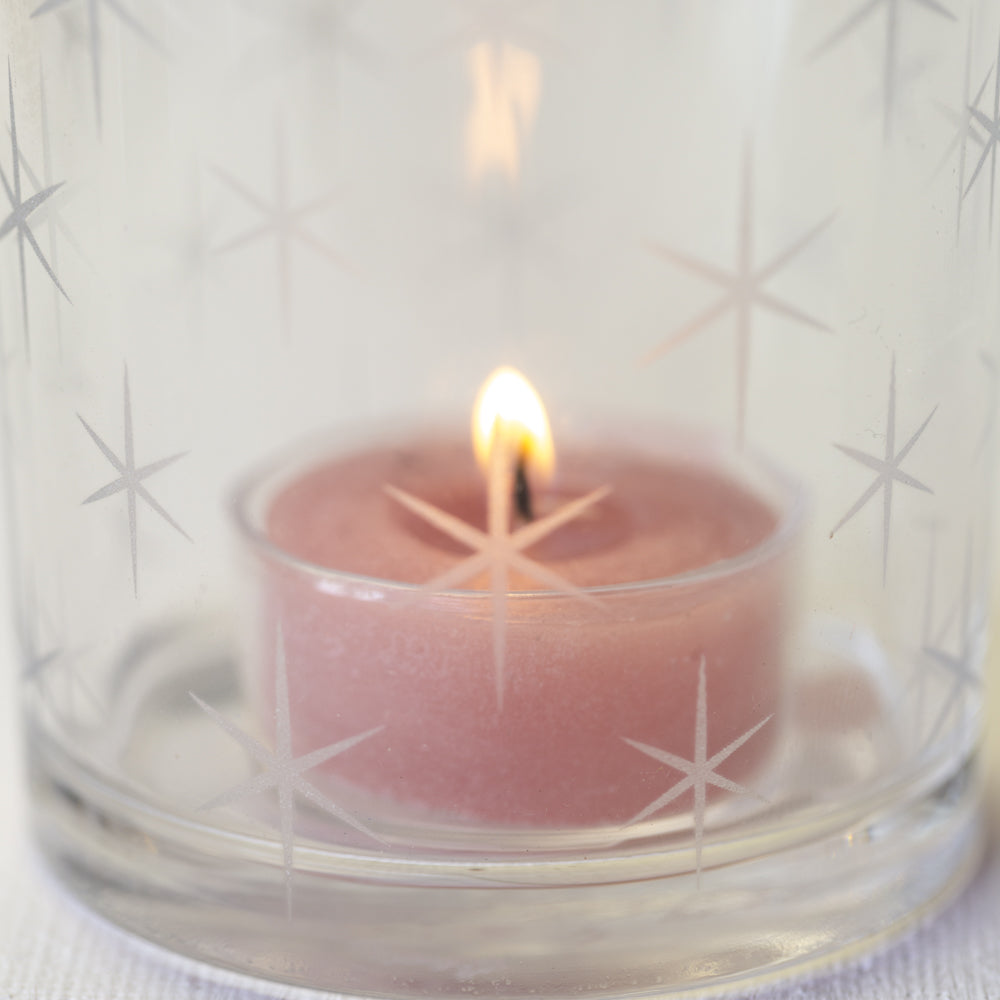 Etched Star T-light Holder
