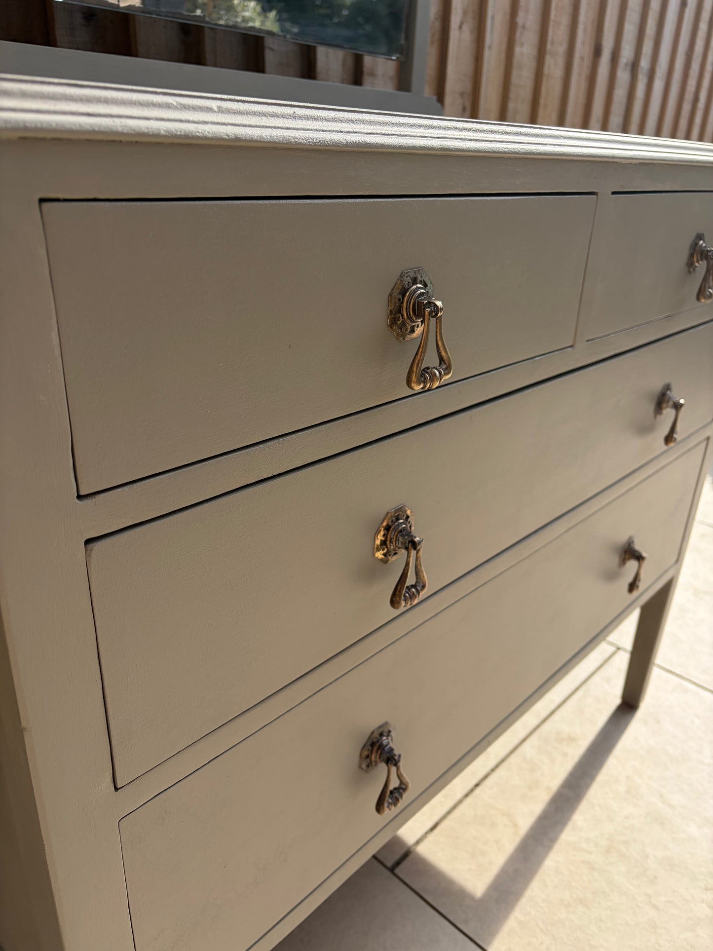Vintage Chest of Drawers with Mirror