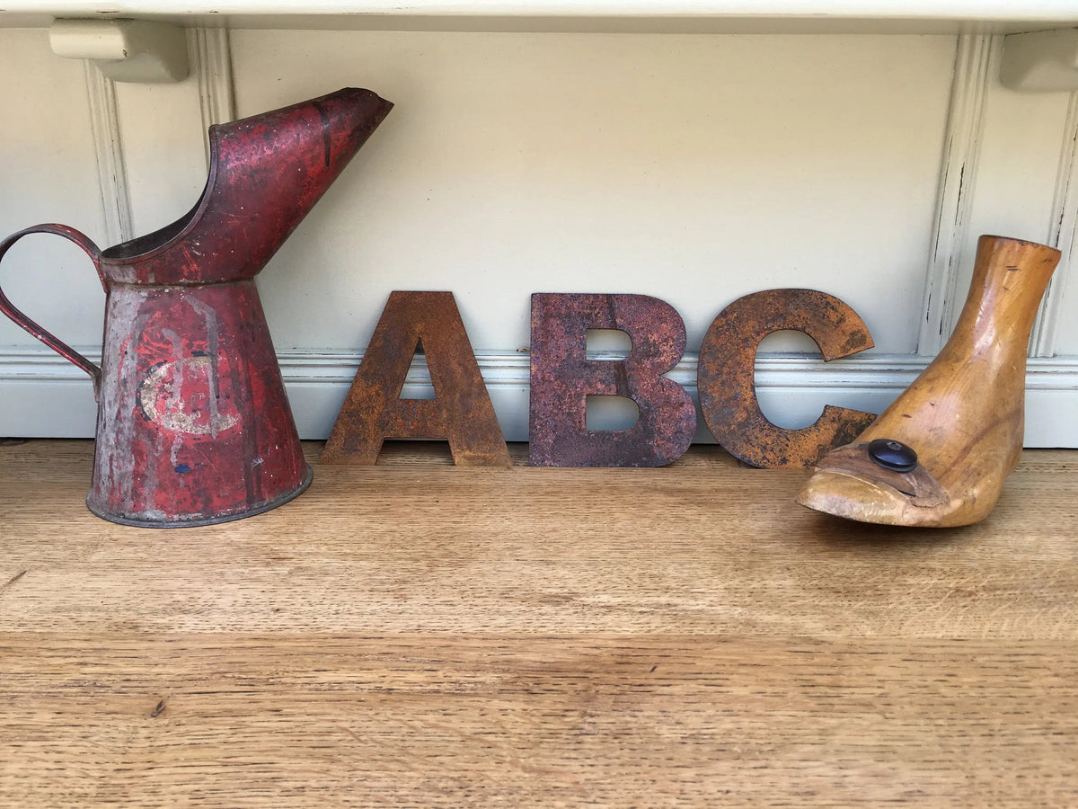 Rusty Metal Letters , Signs For The Home And Garden A–Z | Fat Font 5" Lettering