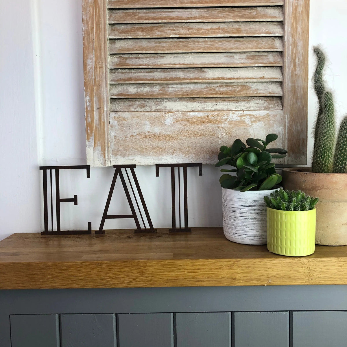 Rustic Art Deco Signs Rusty Metal Alphabet Letters – Home & Garden A-Z 0-9
