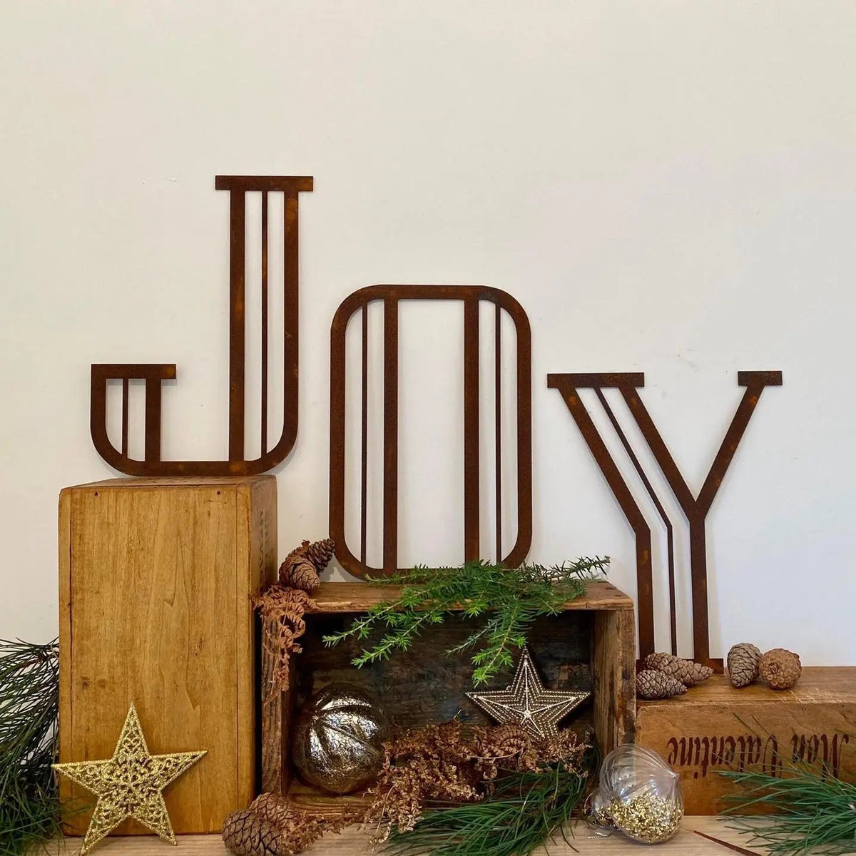 Rustic Art Deco Signs Rusty Metal Alphabet Letters – Home & Garden A-Z 0-9