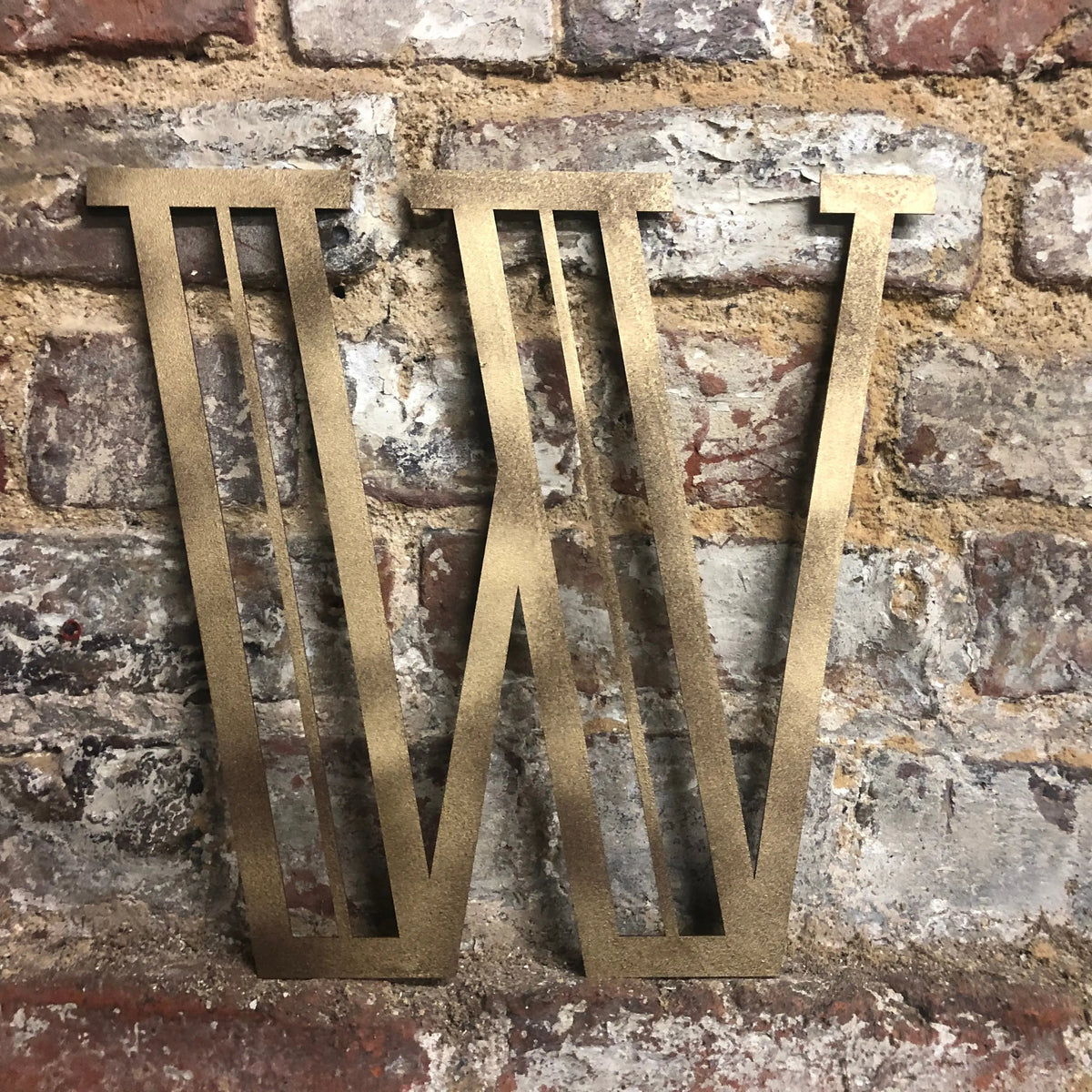 Gold Art Deco Metal Alphabet Letters – 5” or 12” Decorative Lettering A–Z
