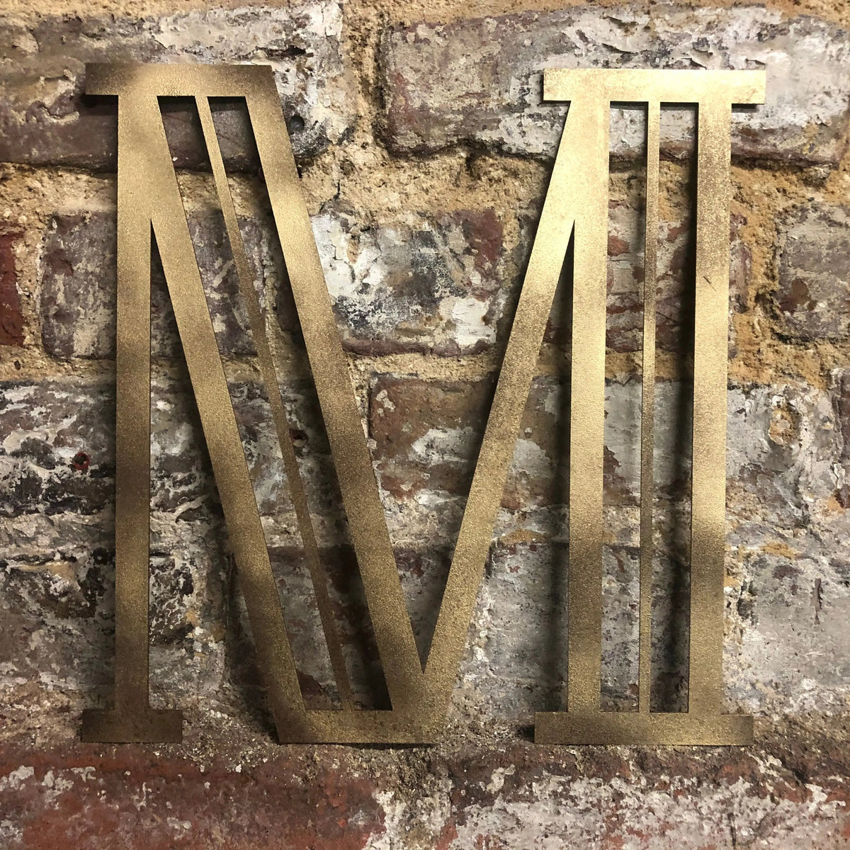 Gold Art Deco Metal Alphabet Letters – 5” or 12” Decorative Lettering A–Z