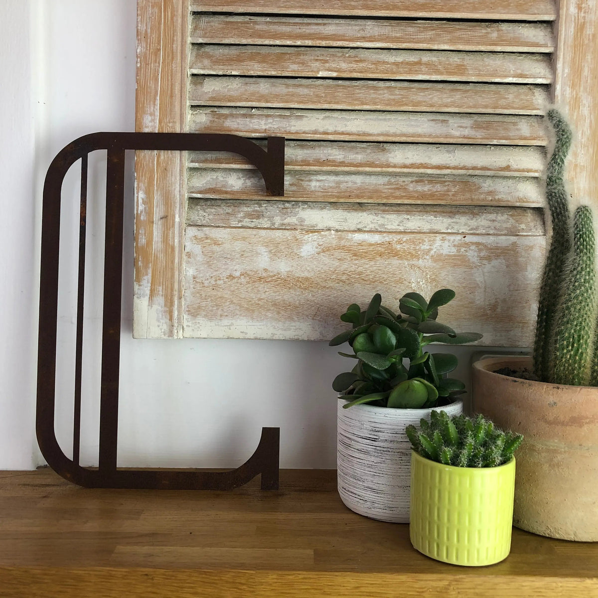 Rustic Art Deco Signs Rusty Metal Alphabet Letters – Home & Garden A-Z 0-9