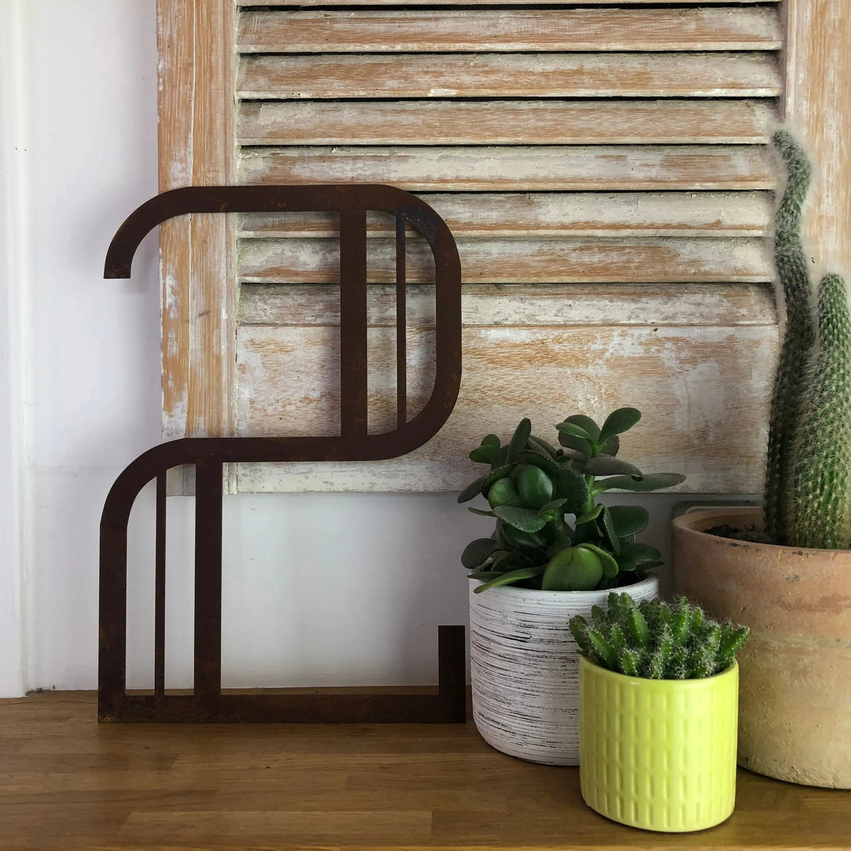 Rustic Art Deco Signs Rusty Metal Alphabet Letters – Home & Garden A-Z 0-9