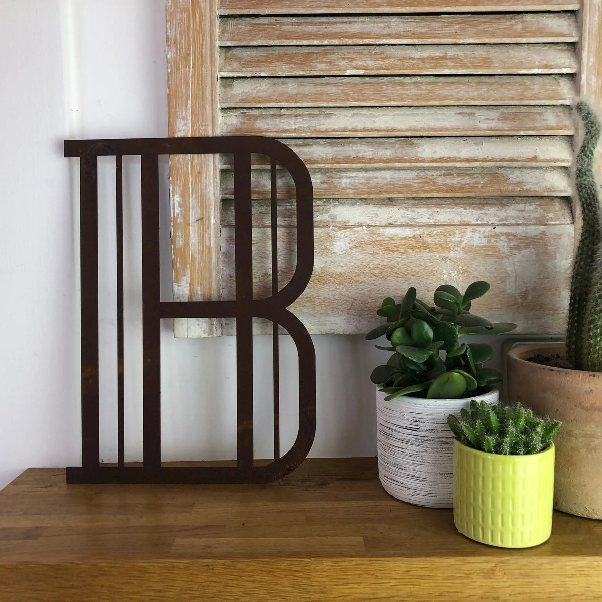 Rustic Art Deco Signs Rusty Metal Alphabet Letters – Home & Garden A-Z 0-9
