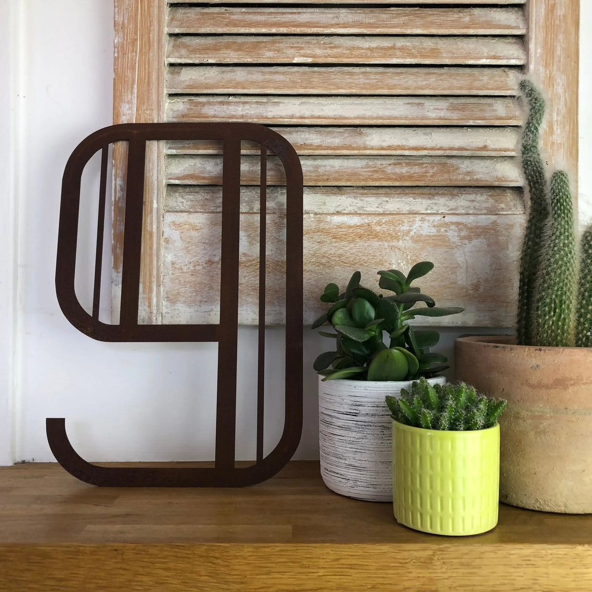 Rustic Art Deco Signs Rusty Metal Alphabet Letters – Home & Garden A-Z 0-9