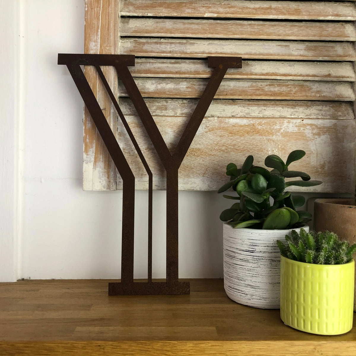 Rustic Art Deco Signs Rusty Metal Alphabet Letters – Home & Garden A-Z 0-9