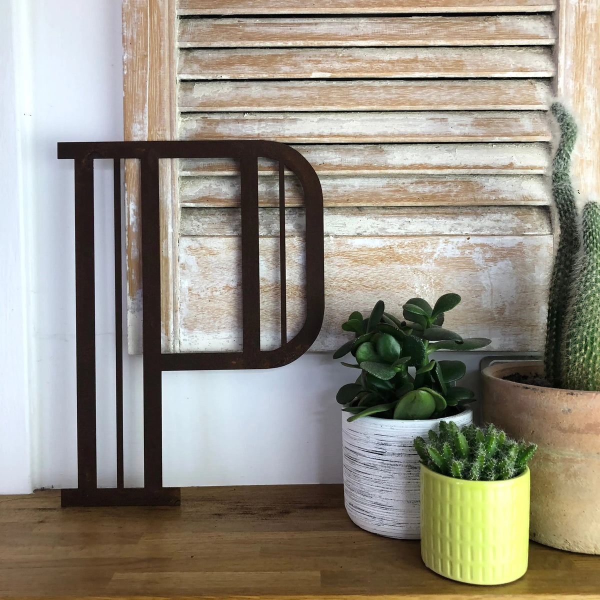 Rustic Art Deco Signs Rusty Metal Alphabet Letters – Home & Garden A-Z 0-9