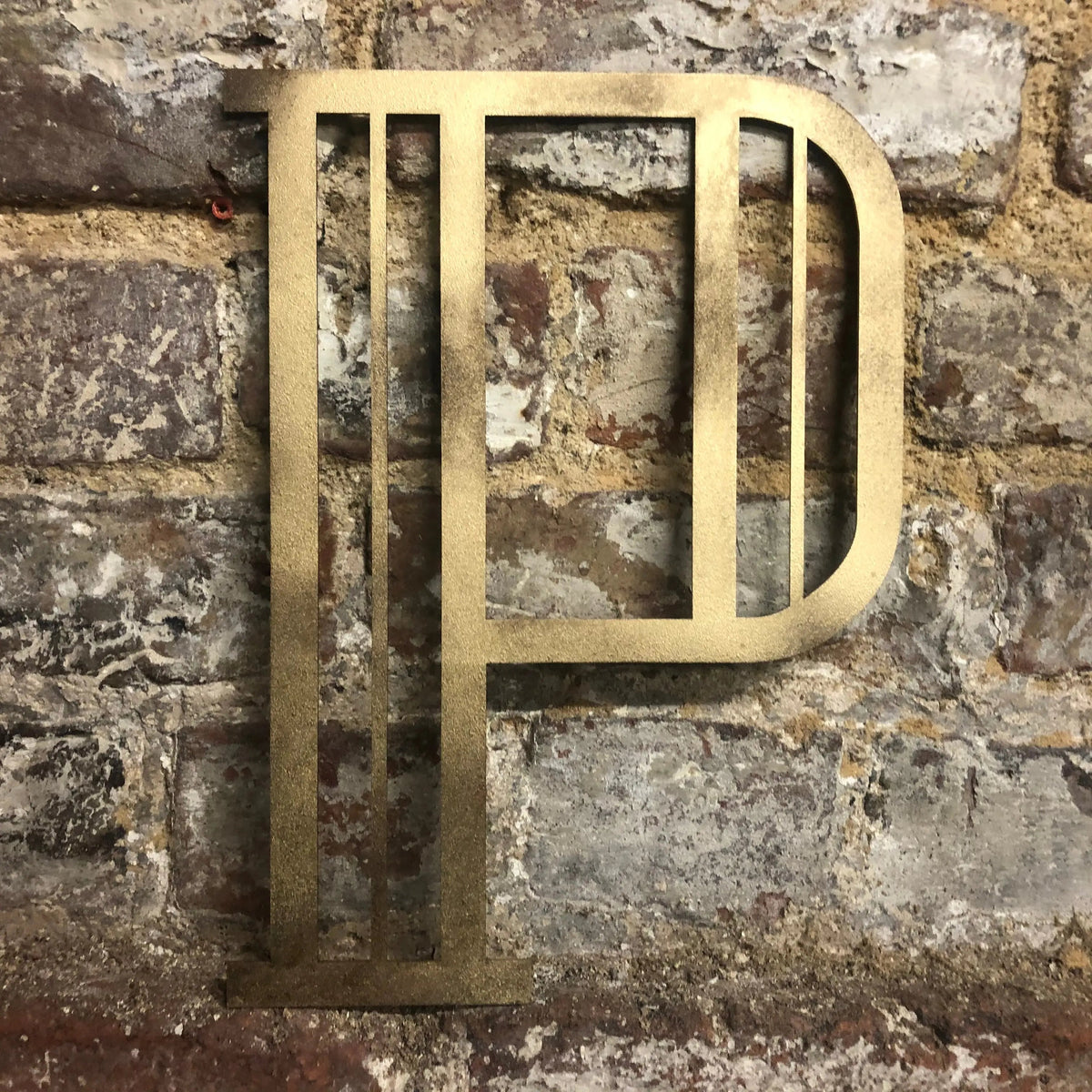 Gold Art Deco Metal Alphabet Letters – 5” or 12” Decorative Lettering A–Z