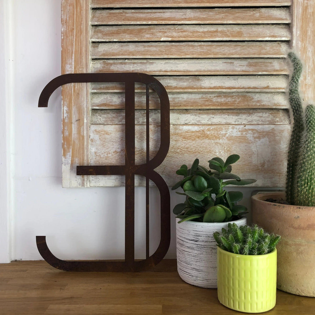 Rustic Art Deco Signs Rusty Metal Alphabet Letters – Home & Garden A-Z 0-9