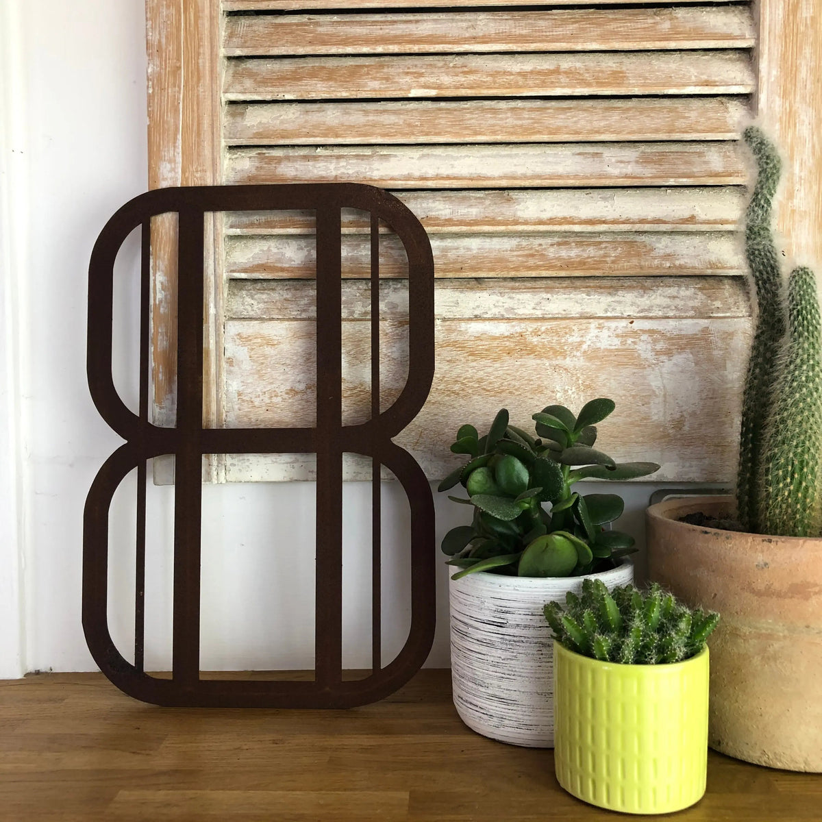 Rustic Art Deco Signs Rusty Metal Alphabet Letters – Home & Garden A-Z 0-9