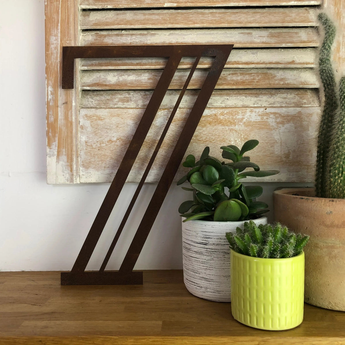 Rustic Art Deco Signs Rusty Metal Alphabet Letters – Home & Garden A-Z 0-9
