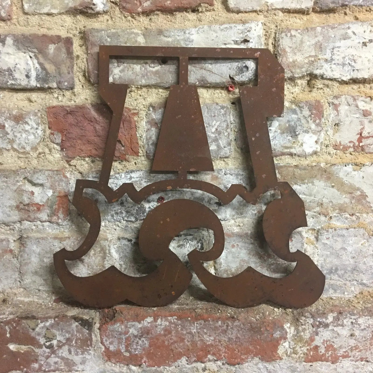 12" Rusty Metal Carnival Alphabet Letters  A–Z