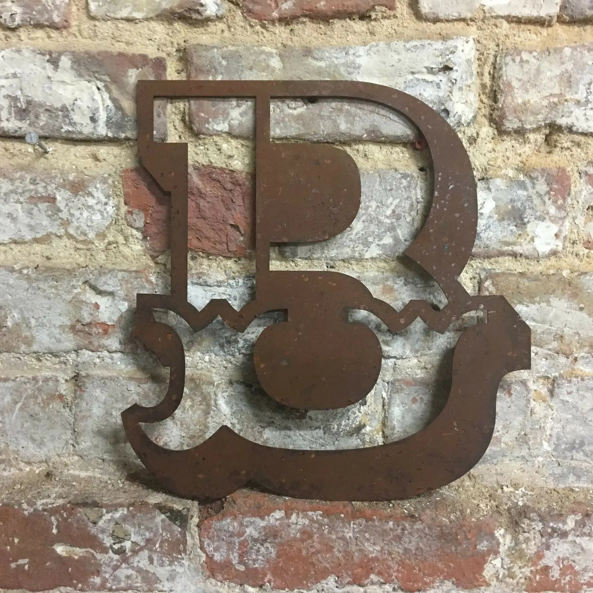 12" Rusty Metal Carnival Alphabet Letters  A–Z