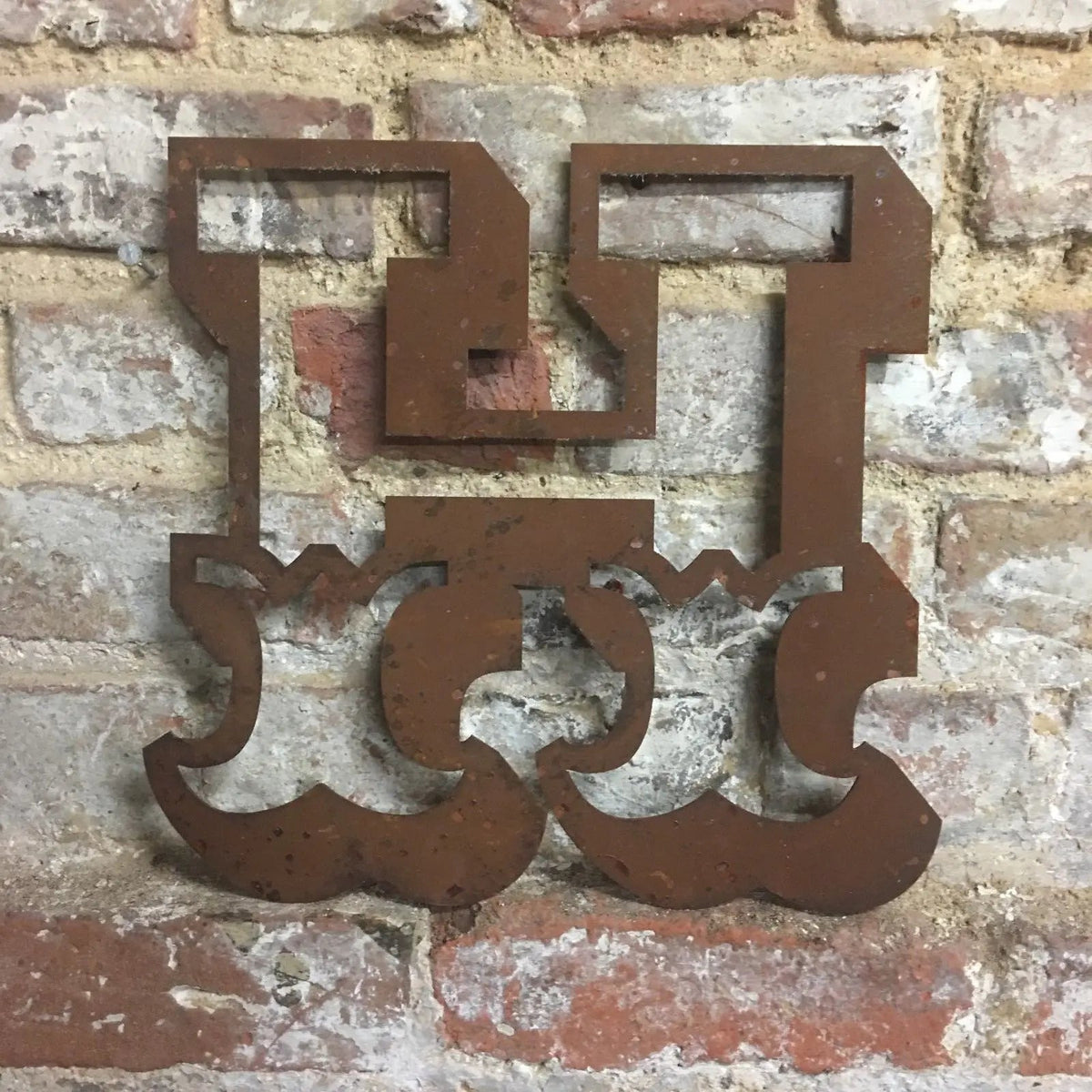 12" Rusty Metal Carnival Alphabet Letters  A–Z