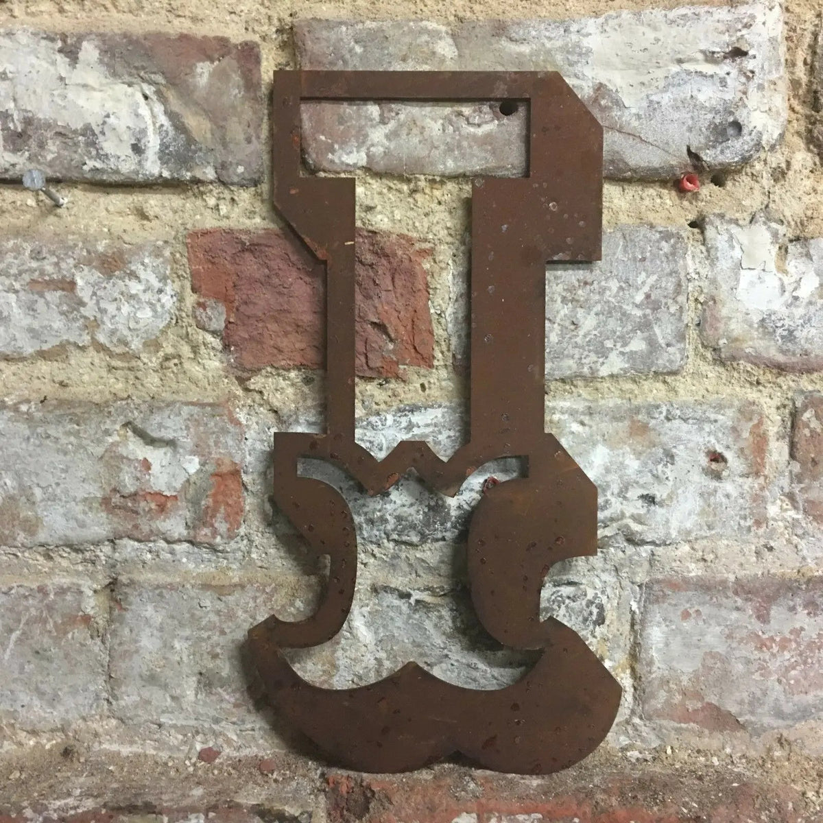 12" Rusty Metal Carnival Alphabet Letters  A–Z