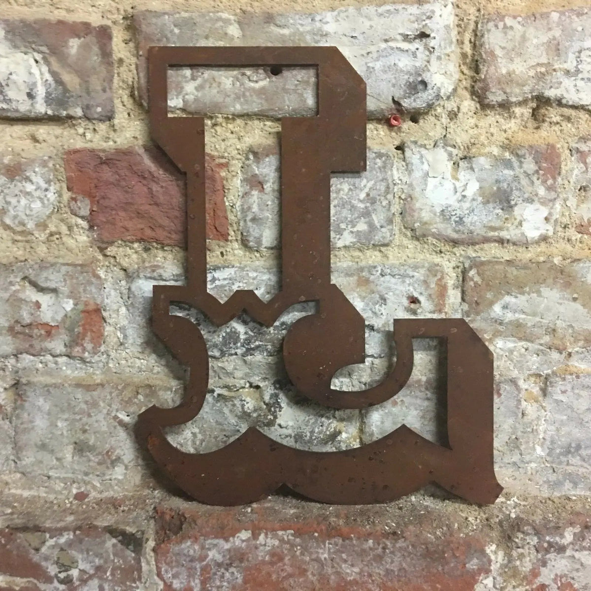 12" Rusty Metal Carnival Alphabet Letters  A–Z