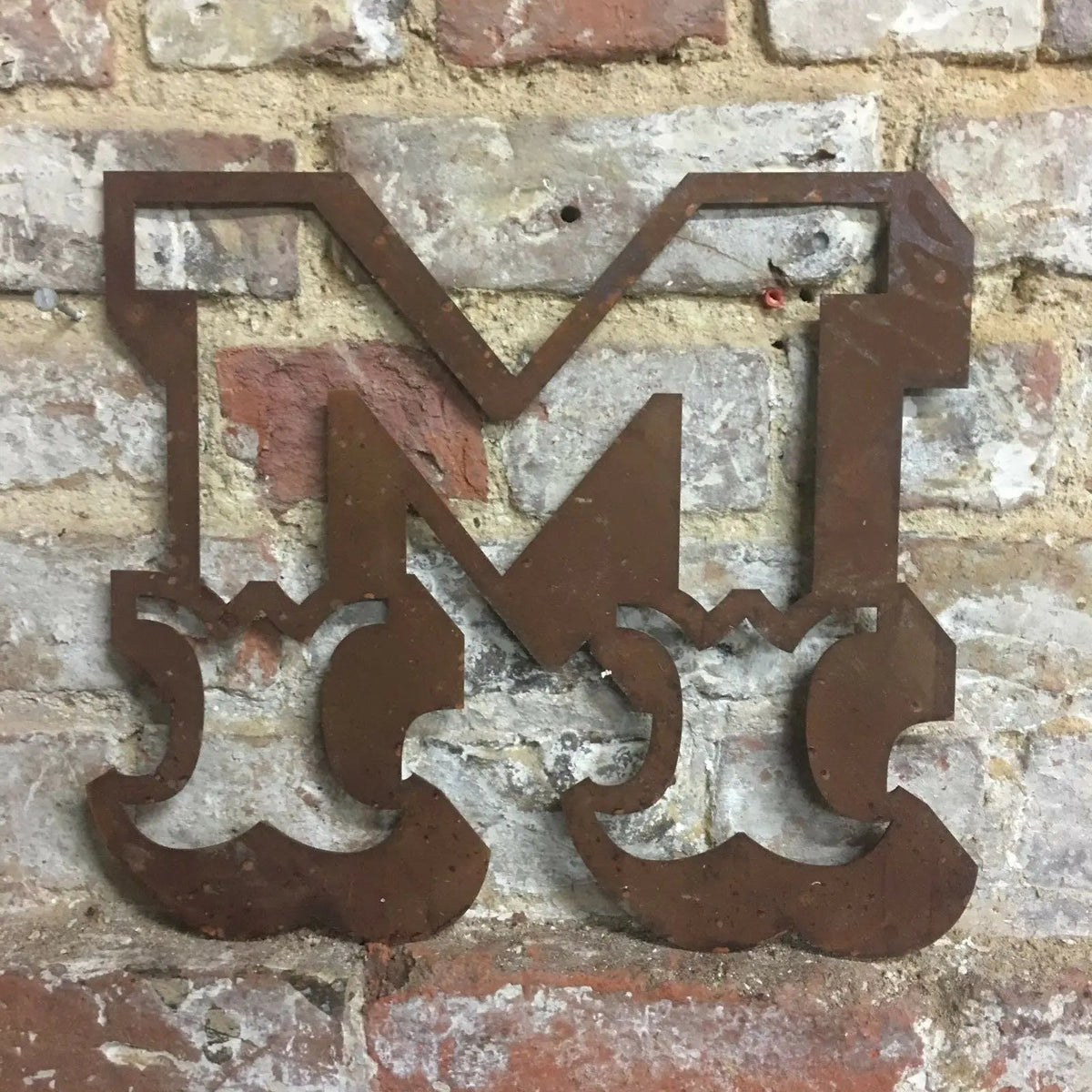 12" Rusty Metal Carnival Alphabet Letters  A–Z