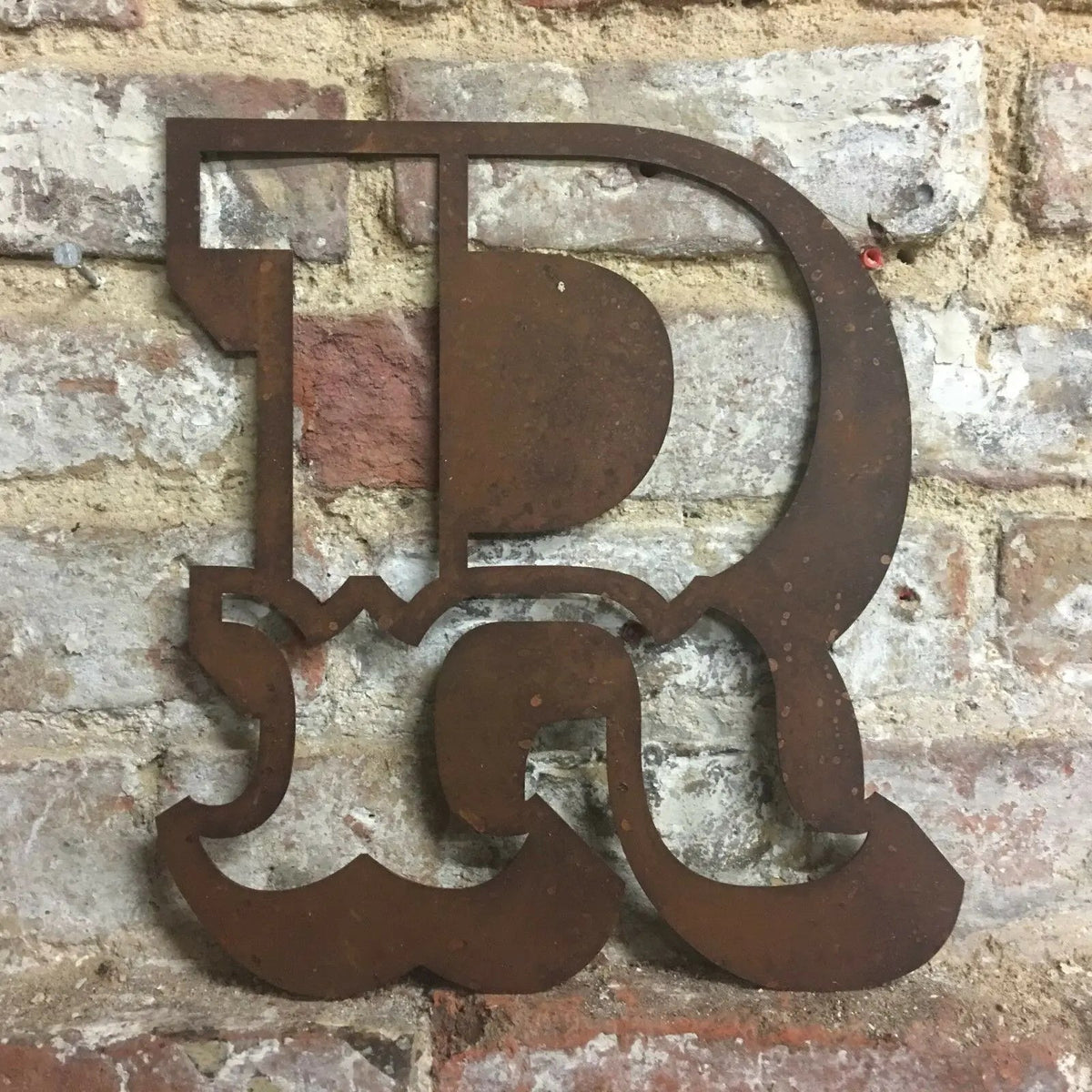 12" Rusty Metal Carnival Alphabet Letters  A–Z