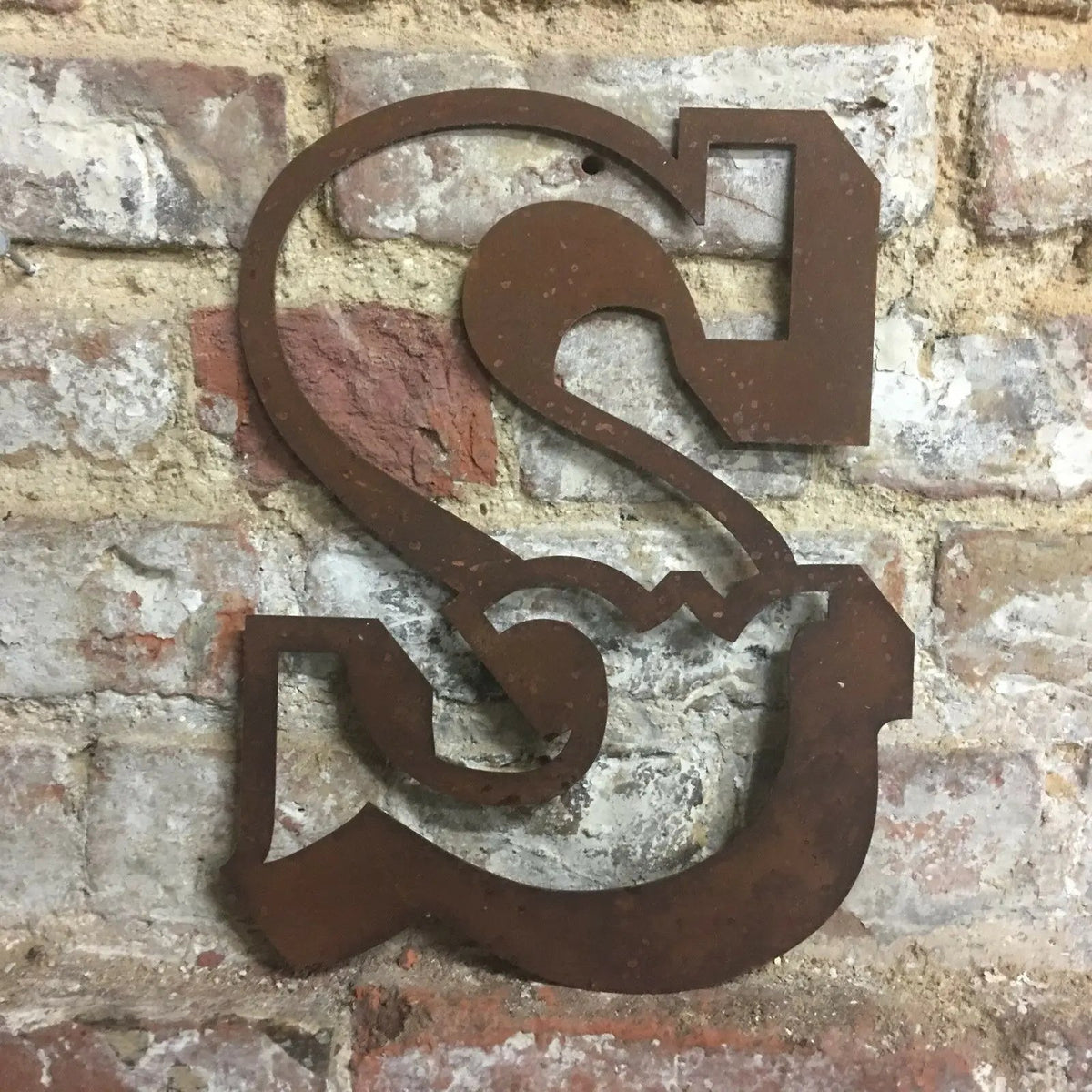 12" Rusty Metal Carnival Alphabet Letters  A–Z